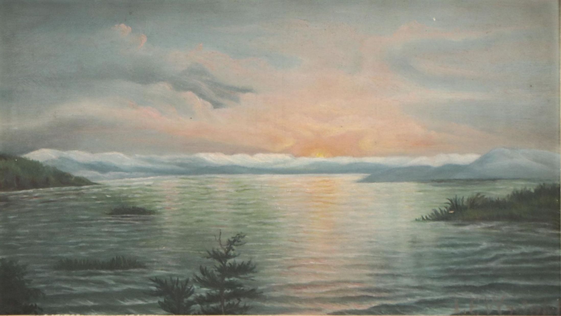 Victorian Oil Painting Seascape