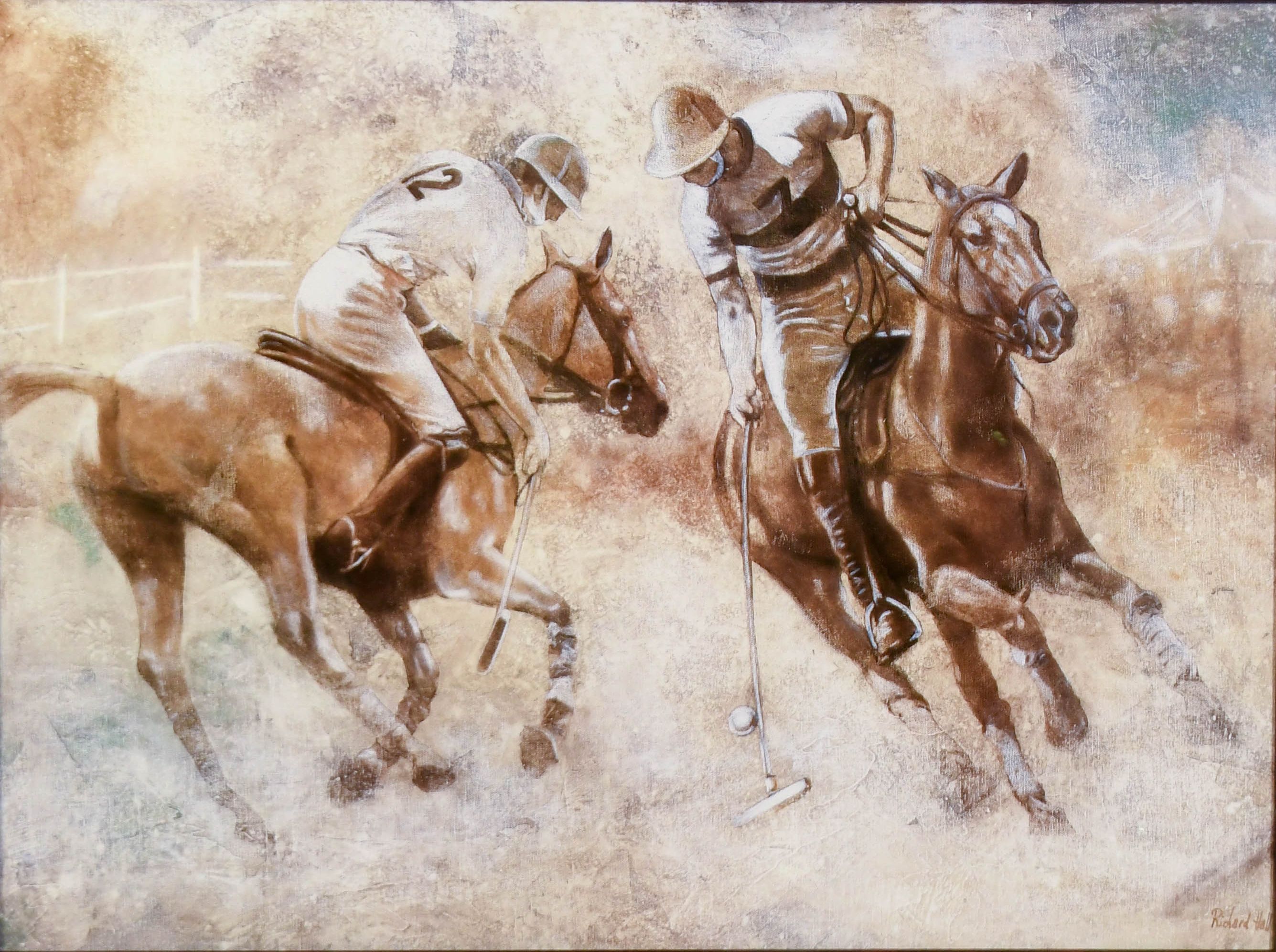 Equestrian Themed Print After Richard Hall