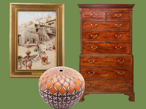 Curated Collection: Fine Art & Southwestern Pottery Perfectly Paired with Antiques & Decor