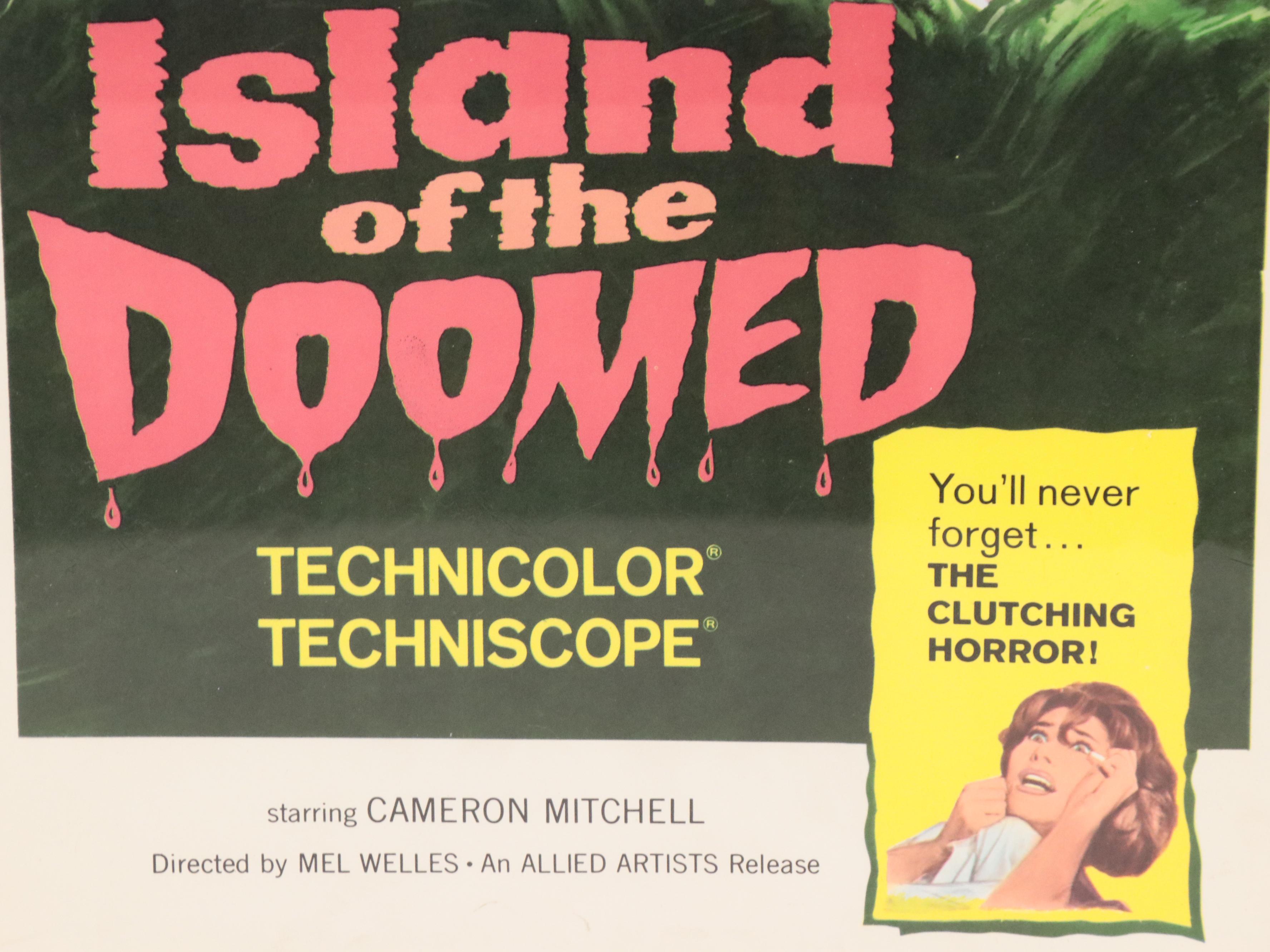 "Island of the Doomed" Movie Poster, 1966