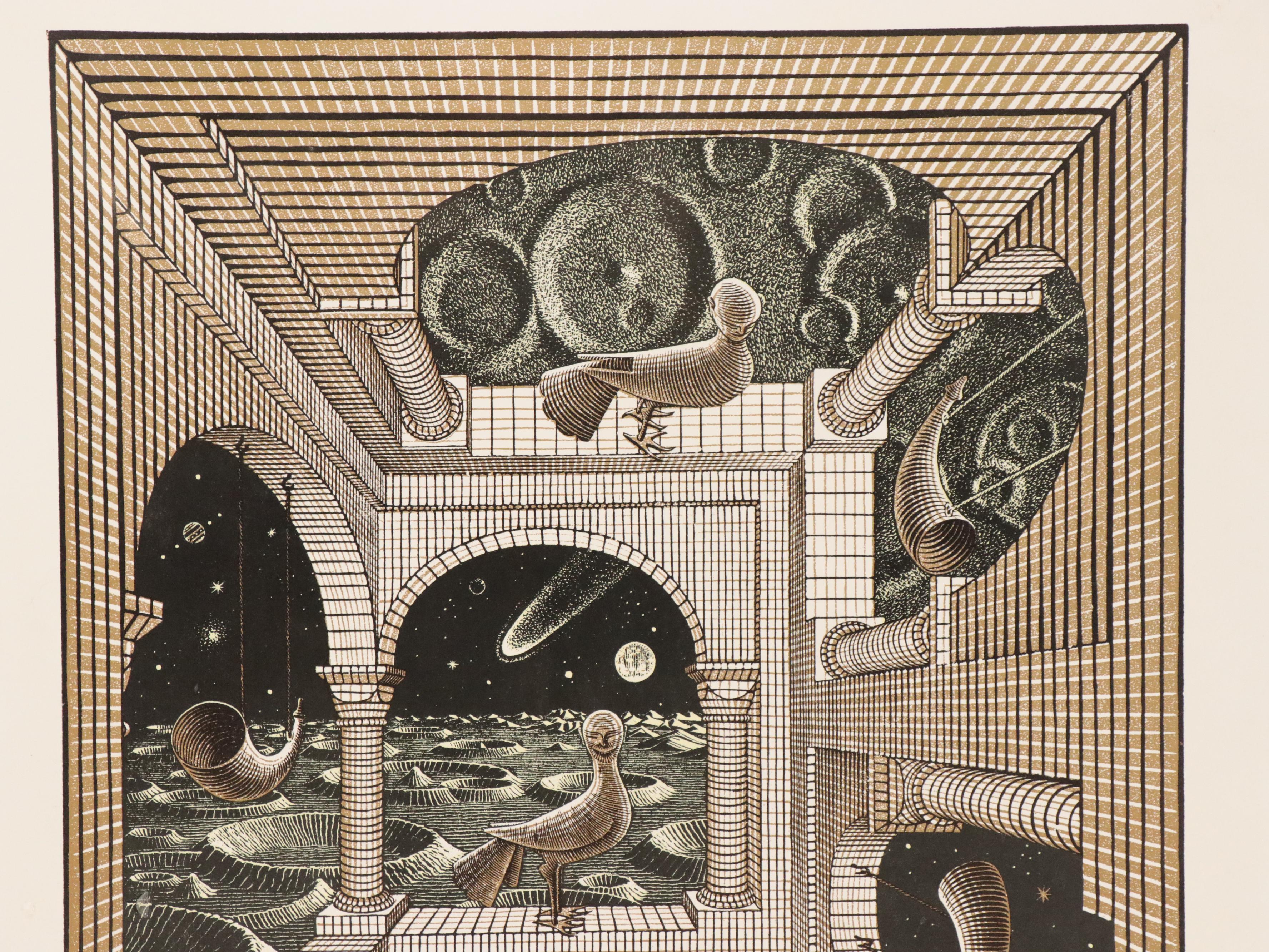 MC Escher "Another World" Print