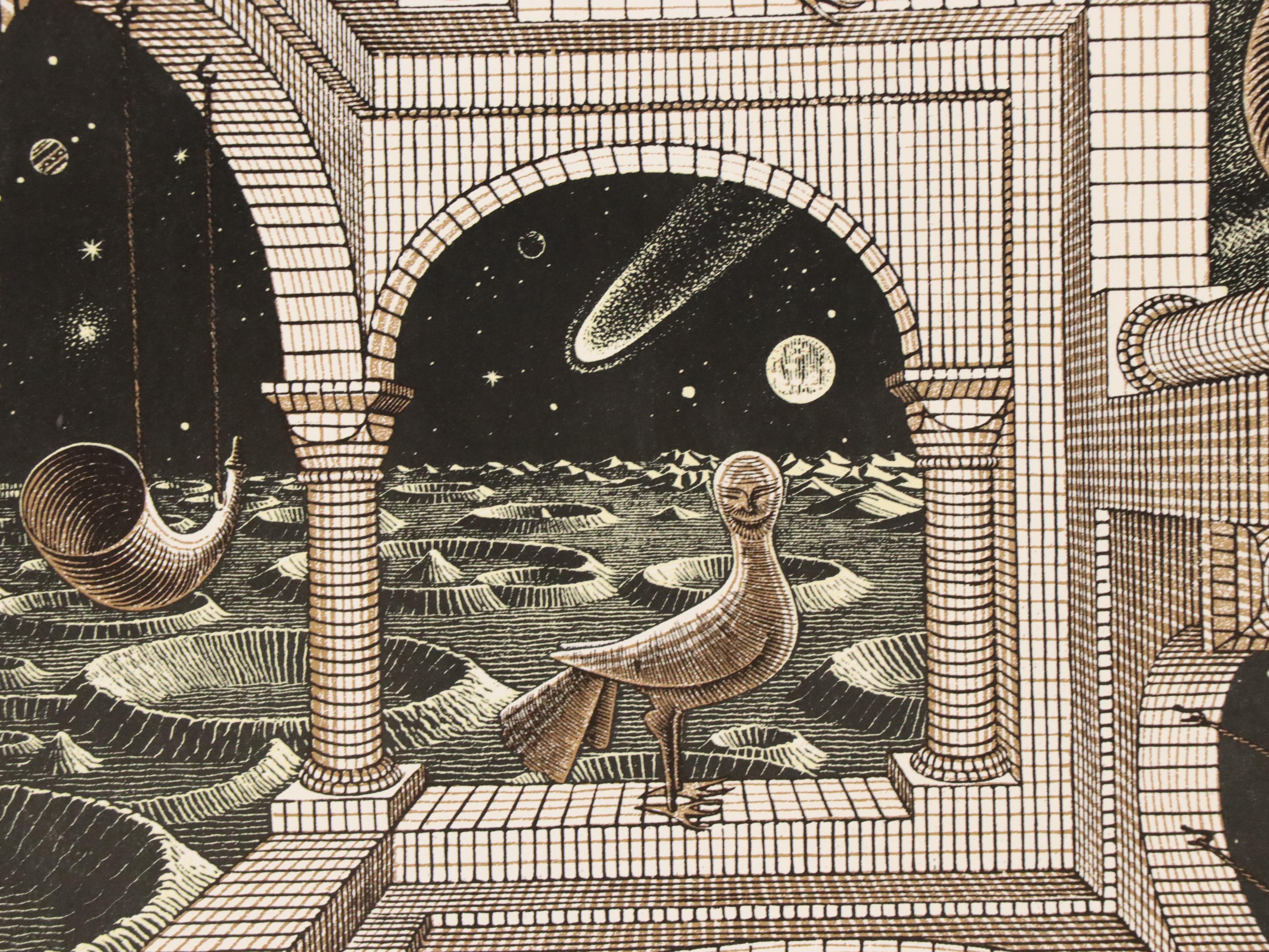 MC Escher "Another World" Print