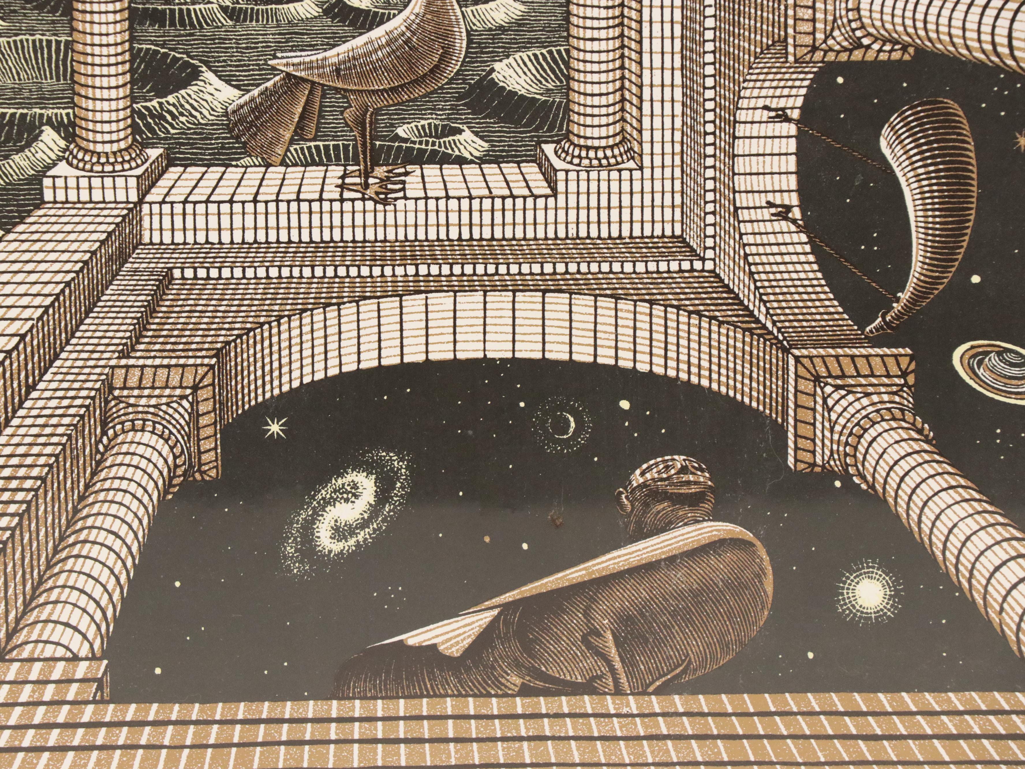 MC Escher "Another World" Print