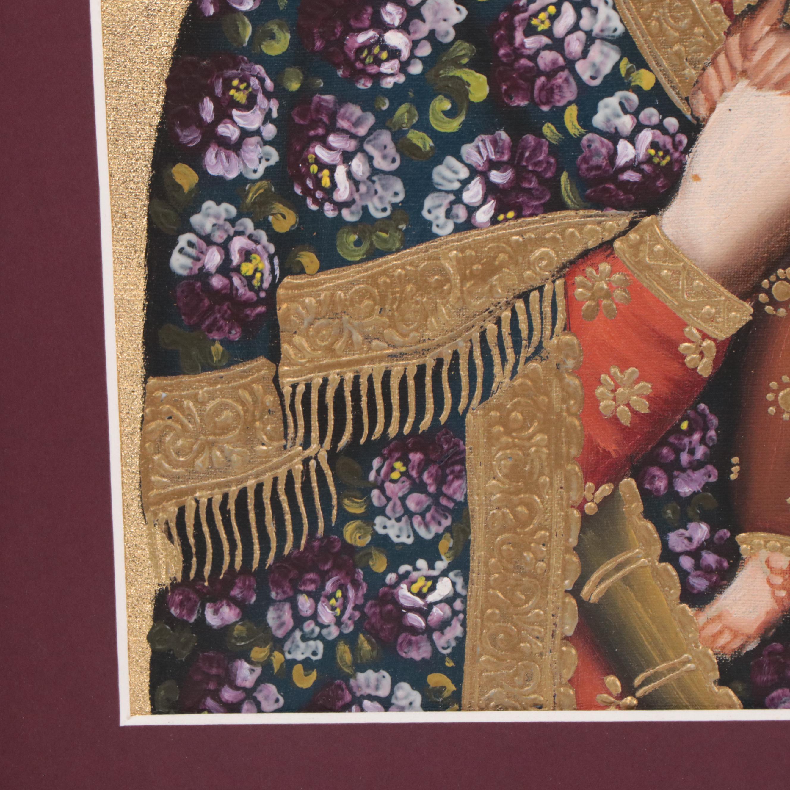 Ernesto Zuniga Cuzco Style Painting "Perpetuo Sororro Virgen," 1990 EBTH