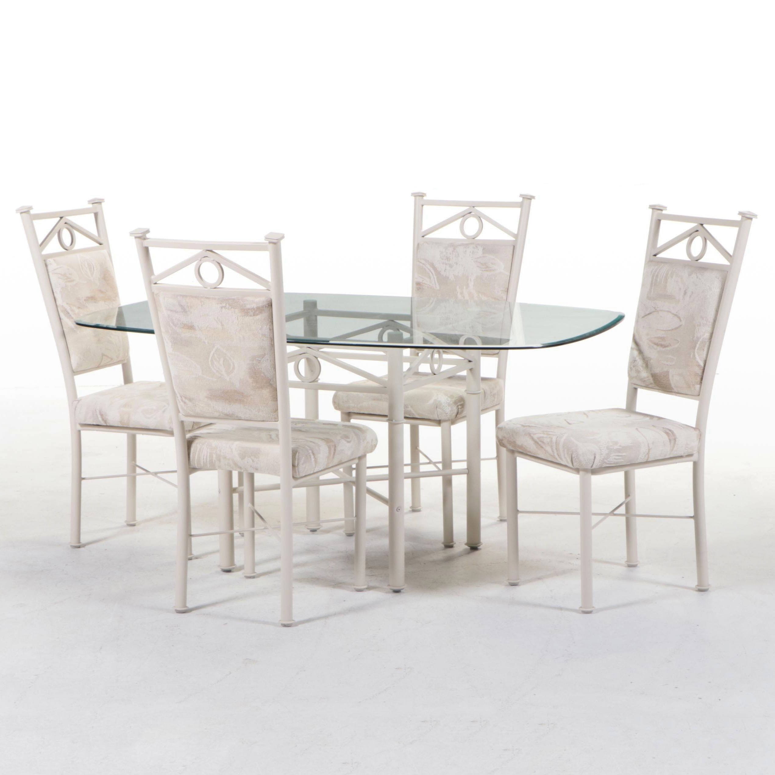 Douglas Furniture Glass Top-Dining Table with Chairs