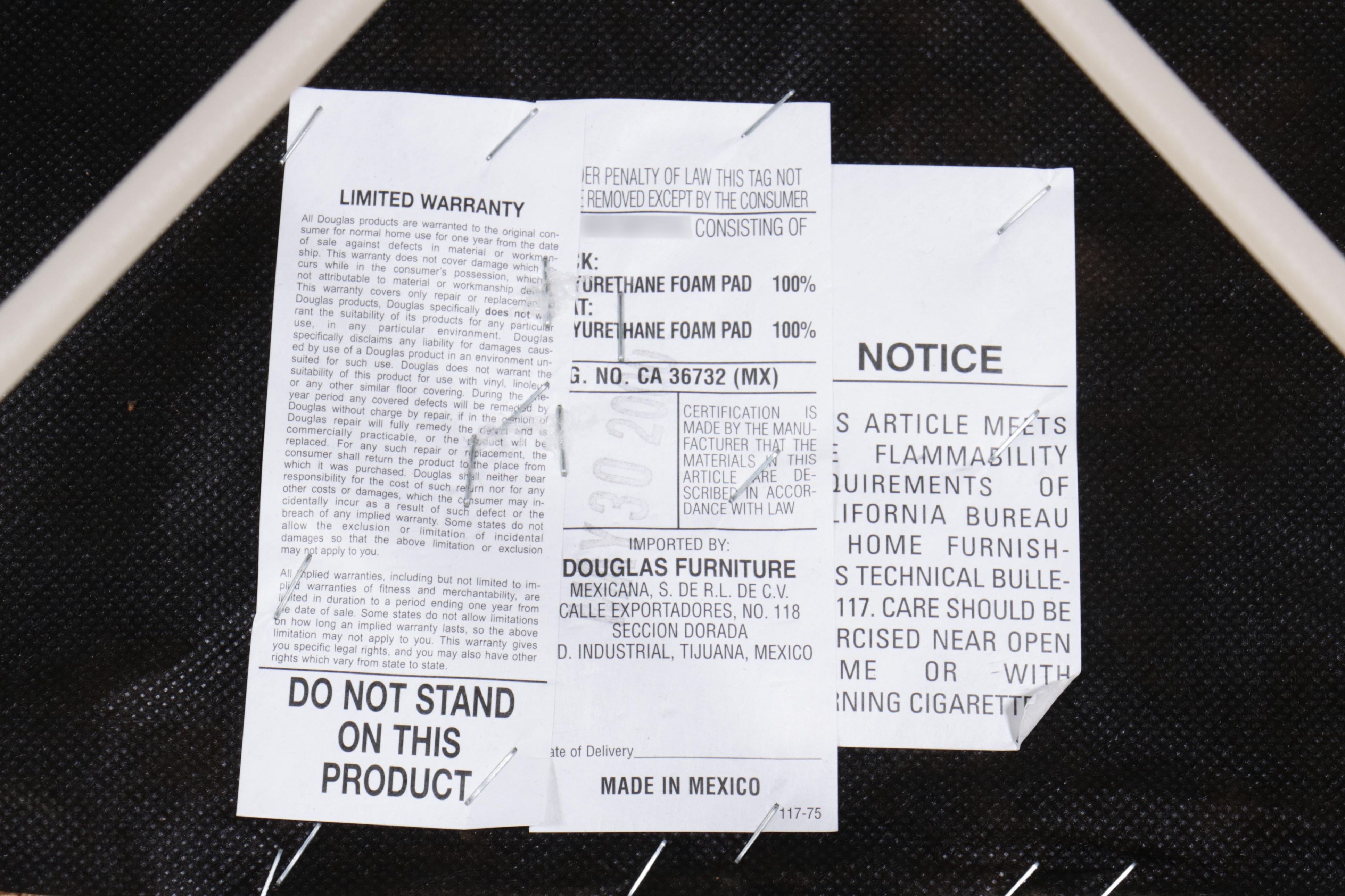 Douglas Furniture Glass Top-Dining Table with Chairs