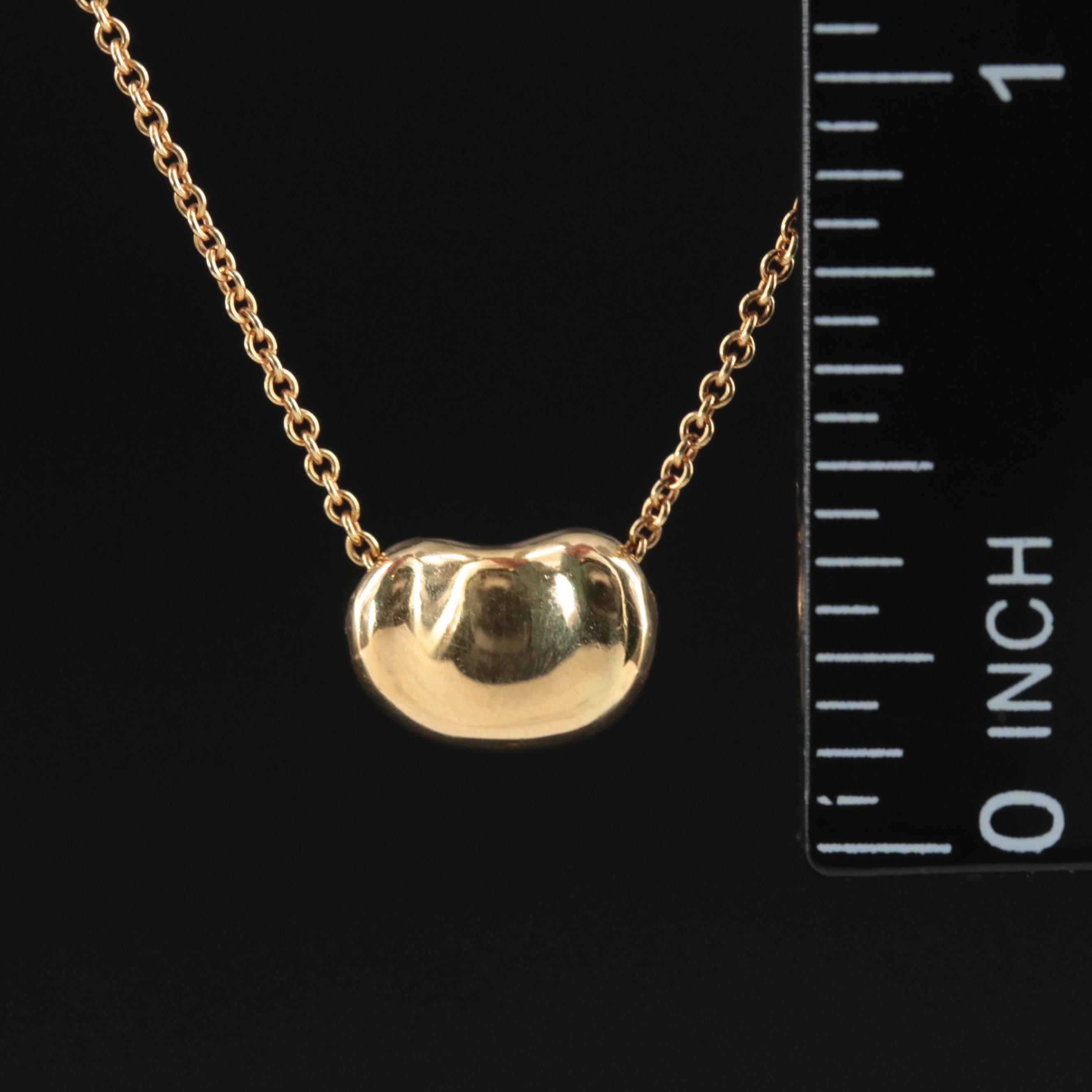Elsa Peretti for Tiffany & Co. "Bean" 18K Necklace