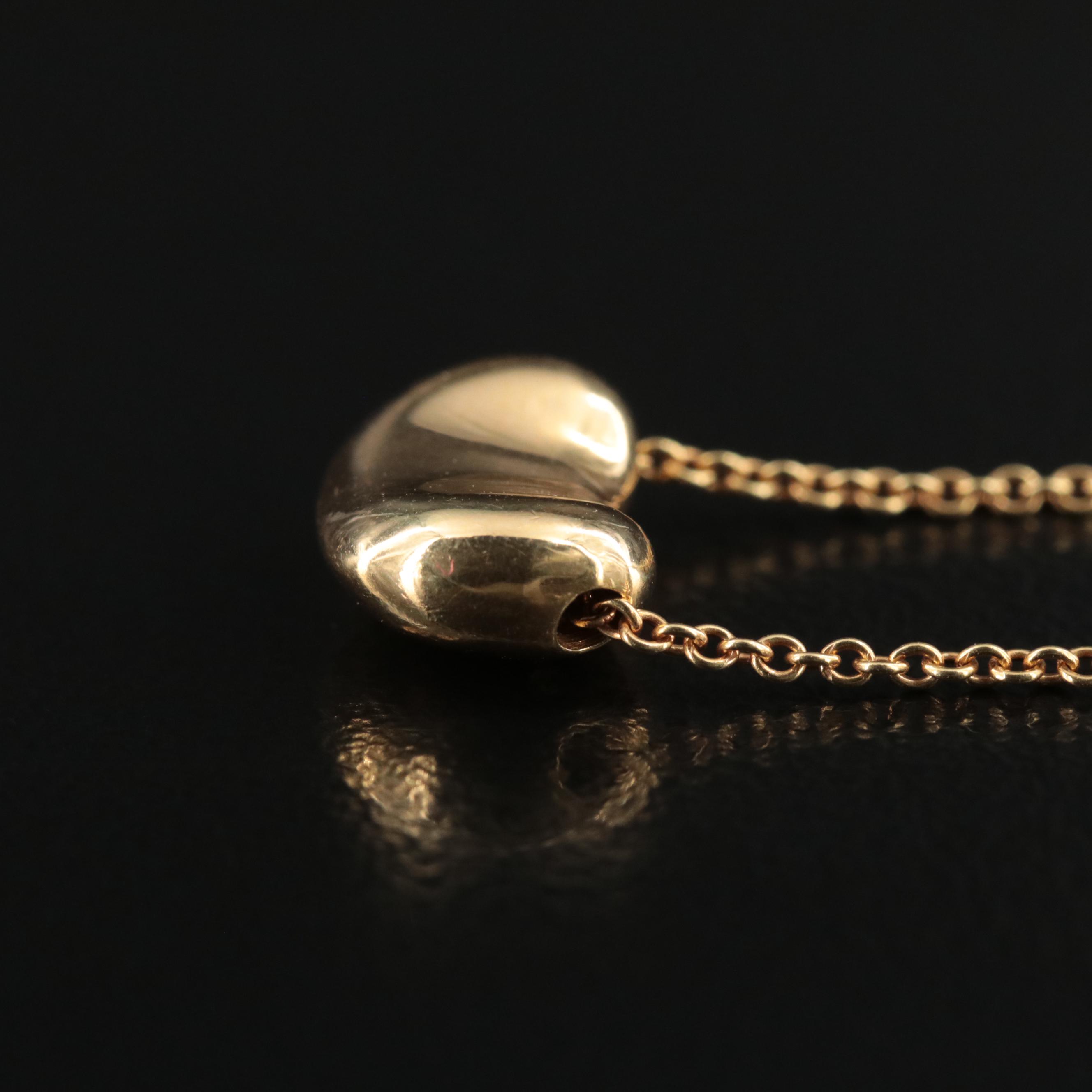 Elsa Peretti for Tiffany & Co. "Bean" 18K Necklace