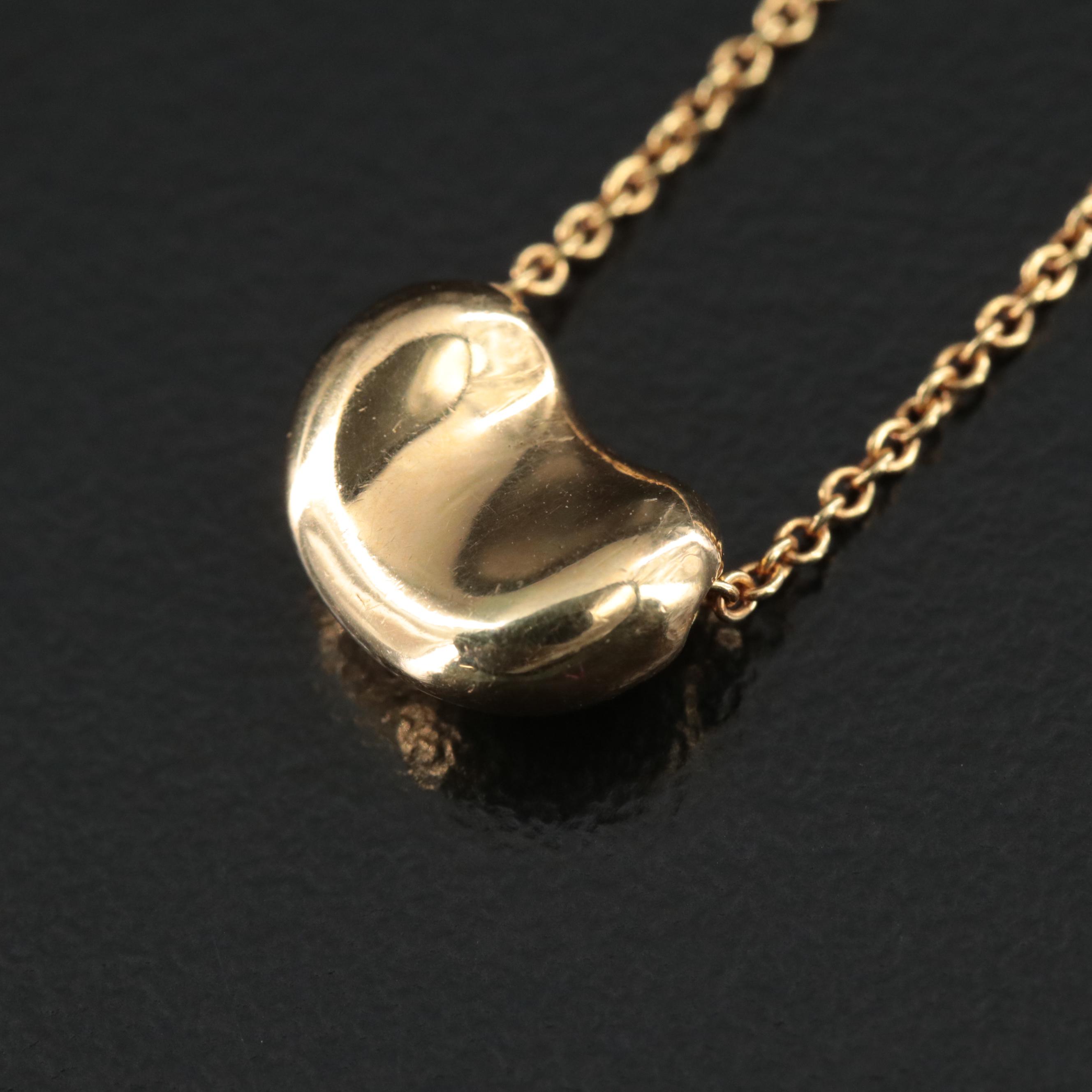 Elsa Peretti for Tiffany & Co. "Bean" 18K Necklace