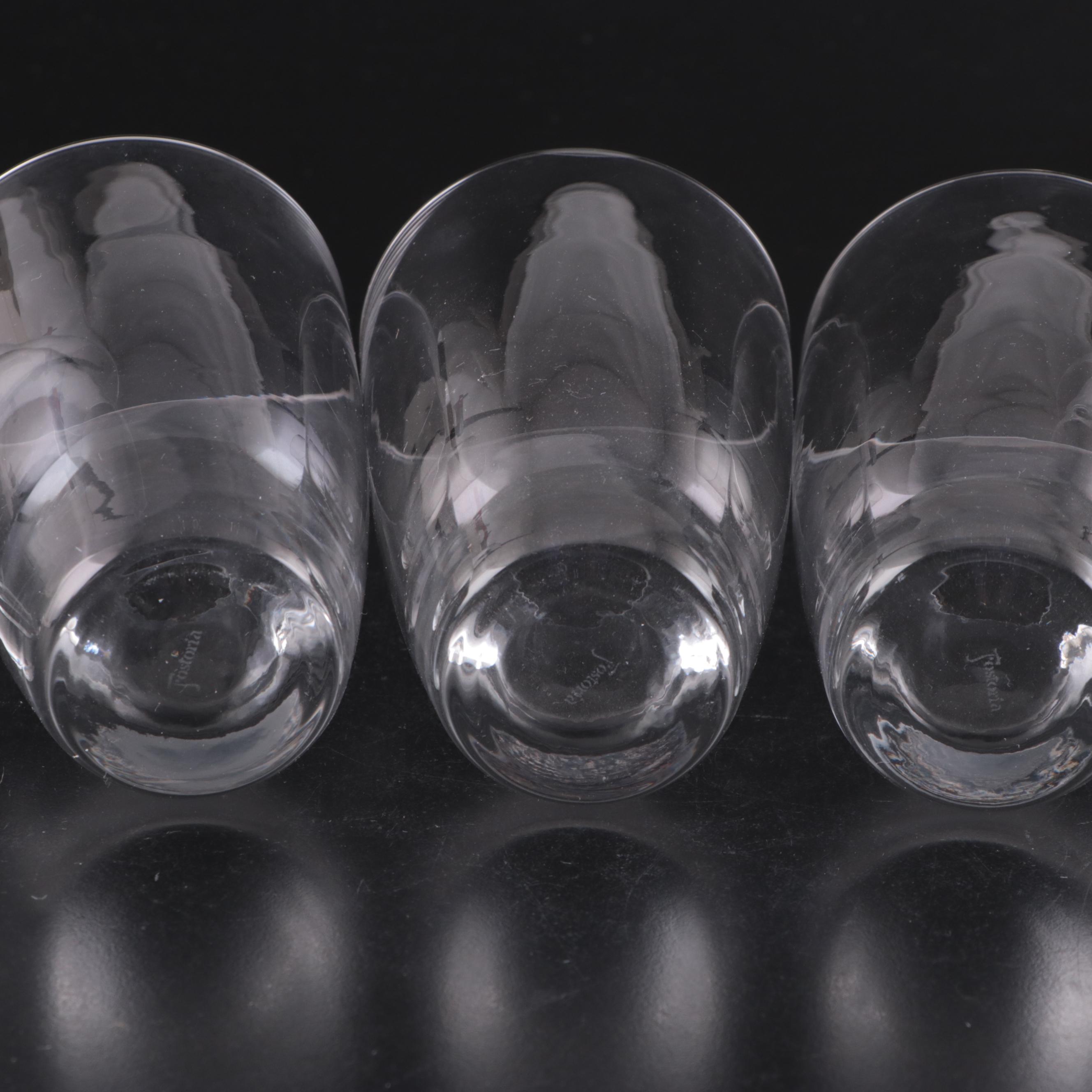 Fostoria Stemware and Tumblers, Mid to Late 20th Century