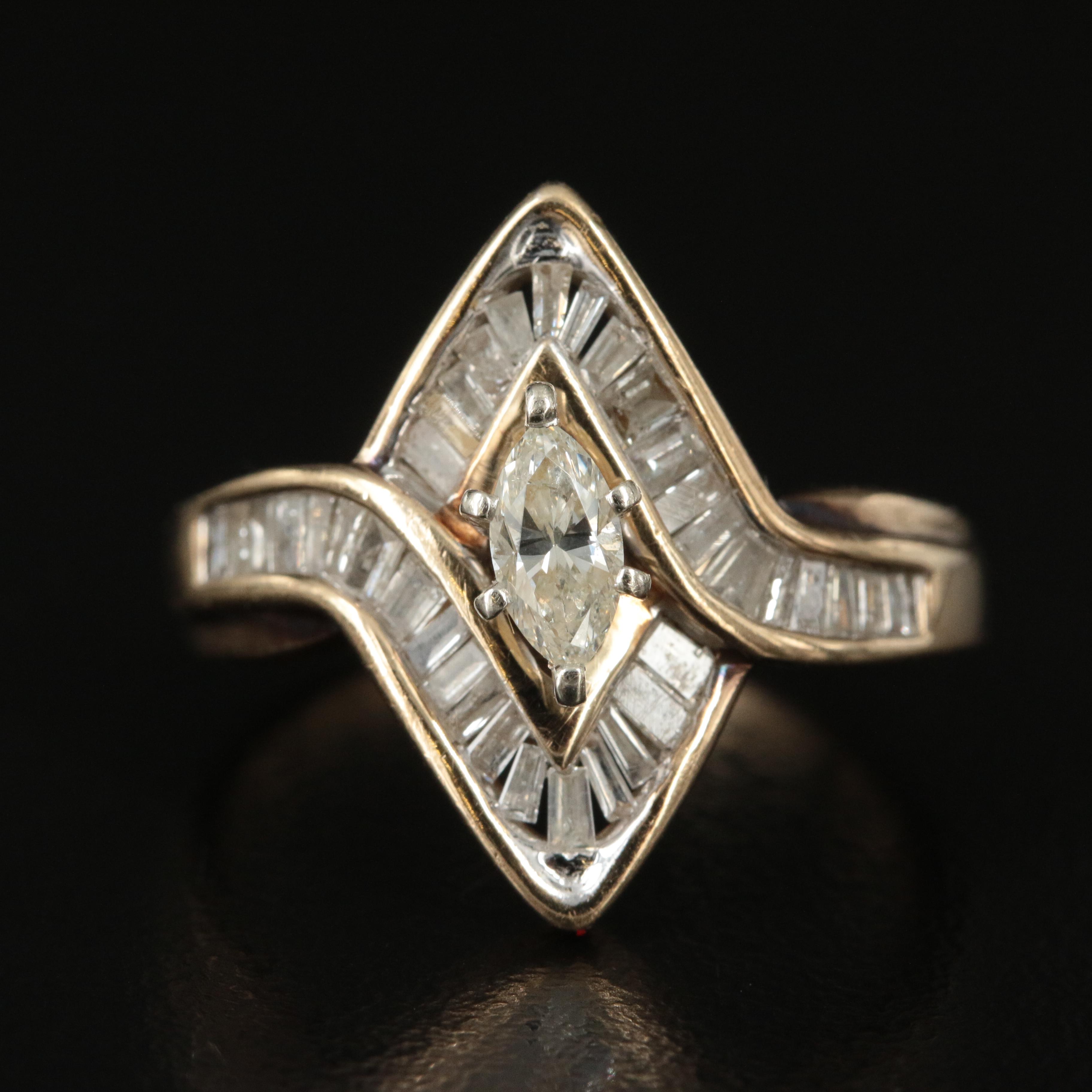 10K 1.05 CTW Diamond Ring