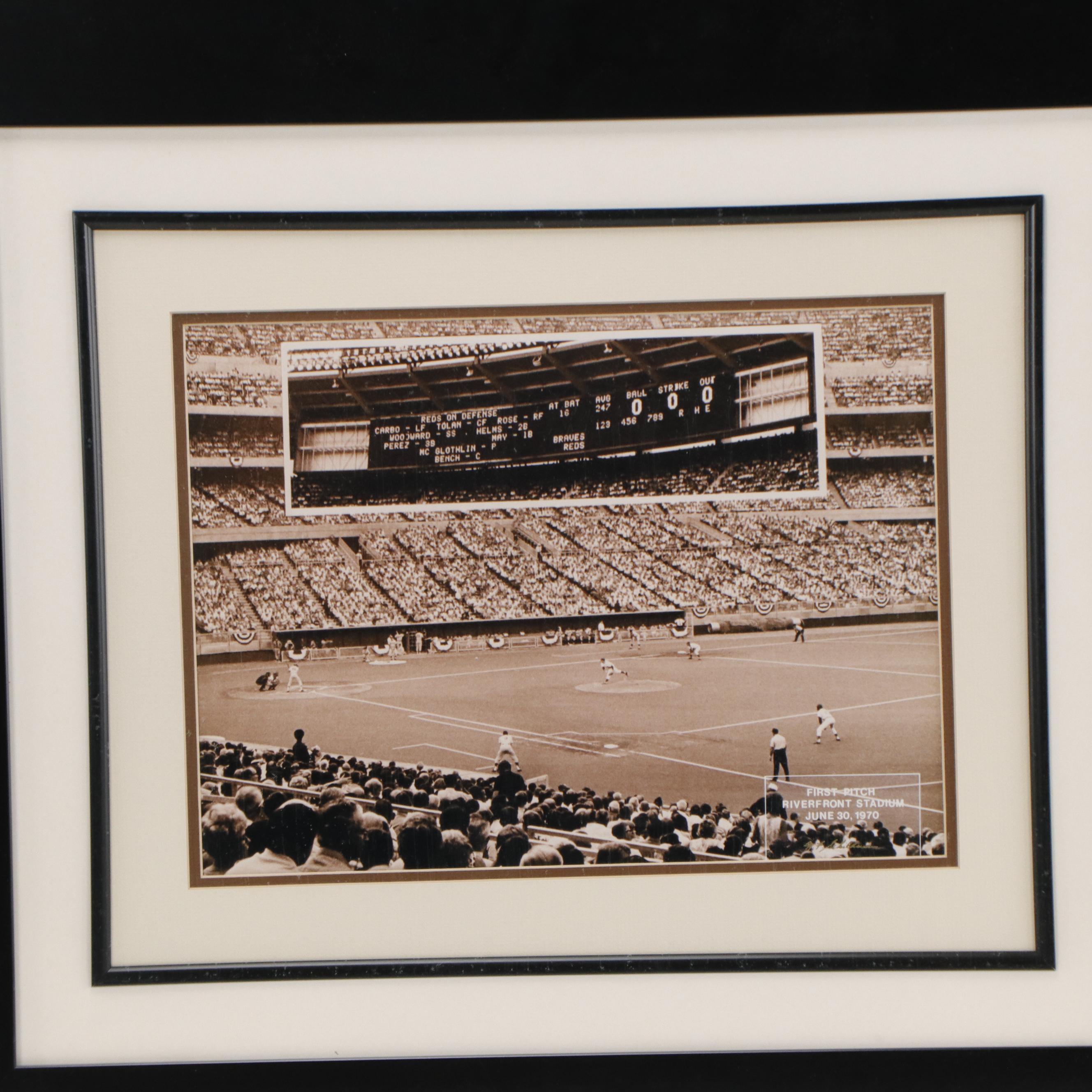 Johnny Bench and Floyd Berg Signed Artwork with Pete Rose Signed Display, More