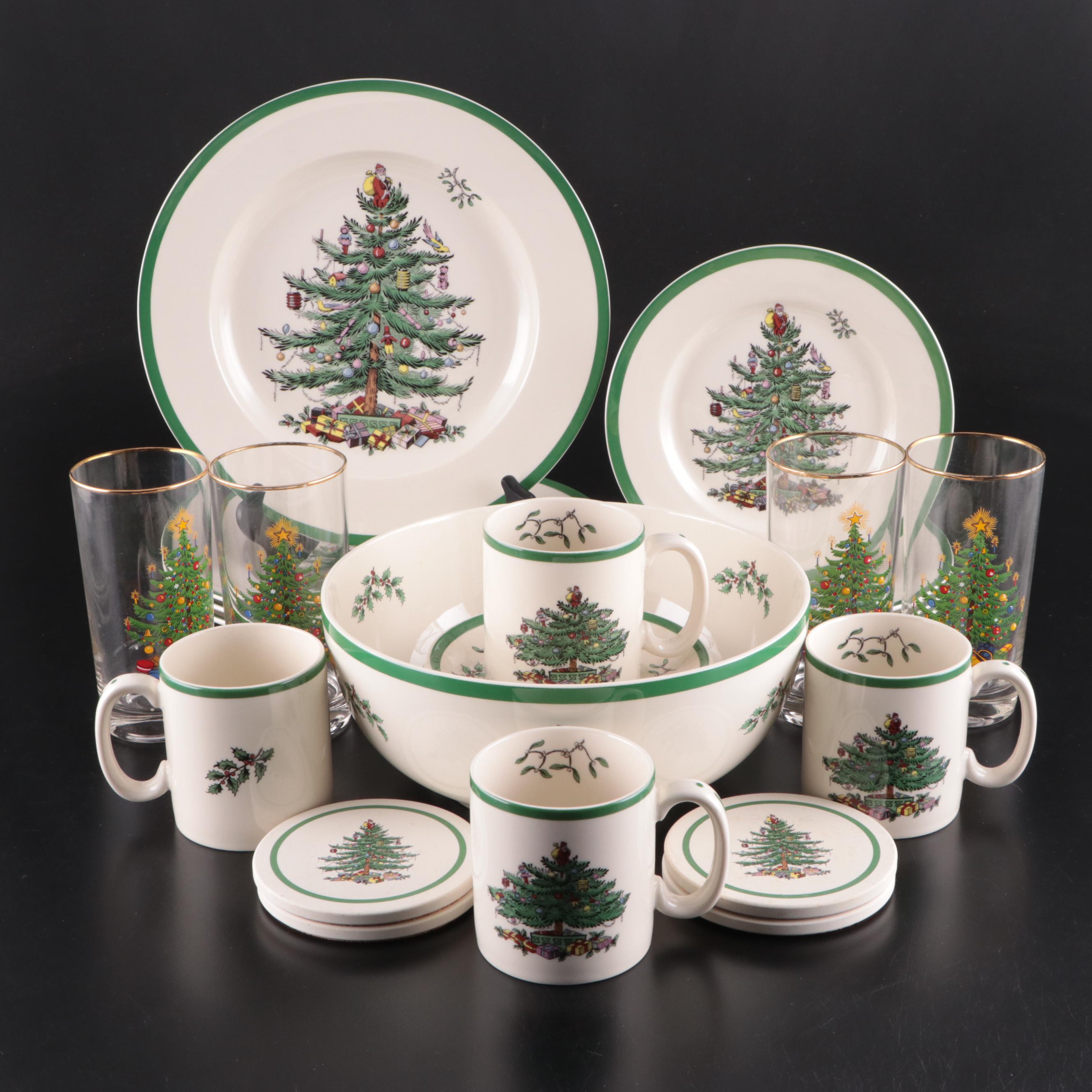Spode "Christmas Tree" Plates and Tableware