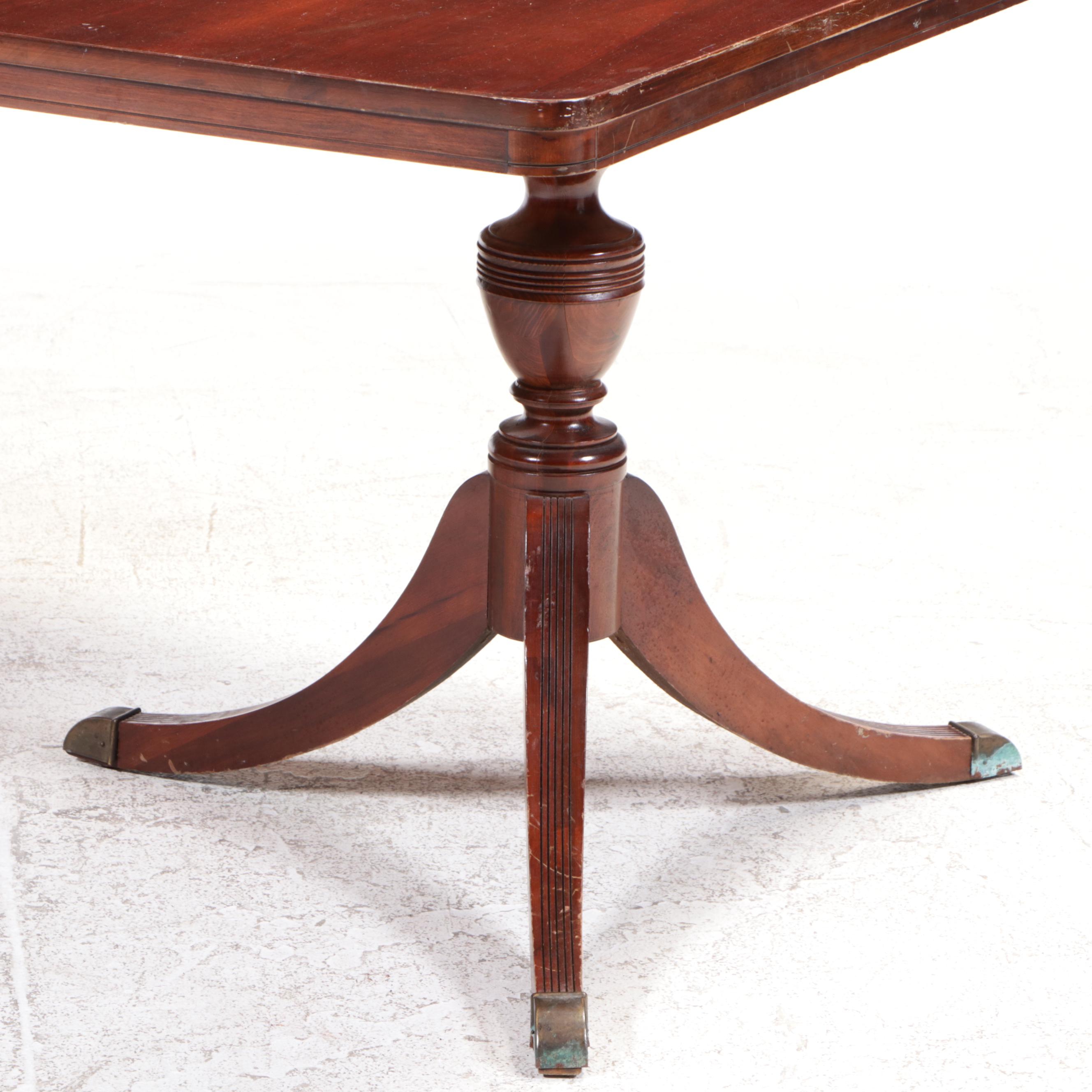 Federal Style Mahogany Dining Set, Mid-20th Century