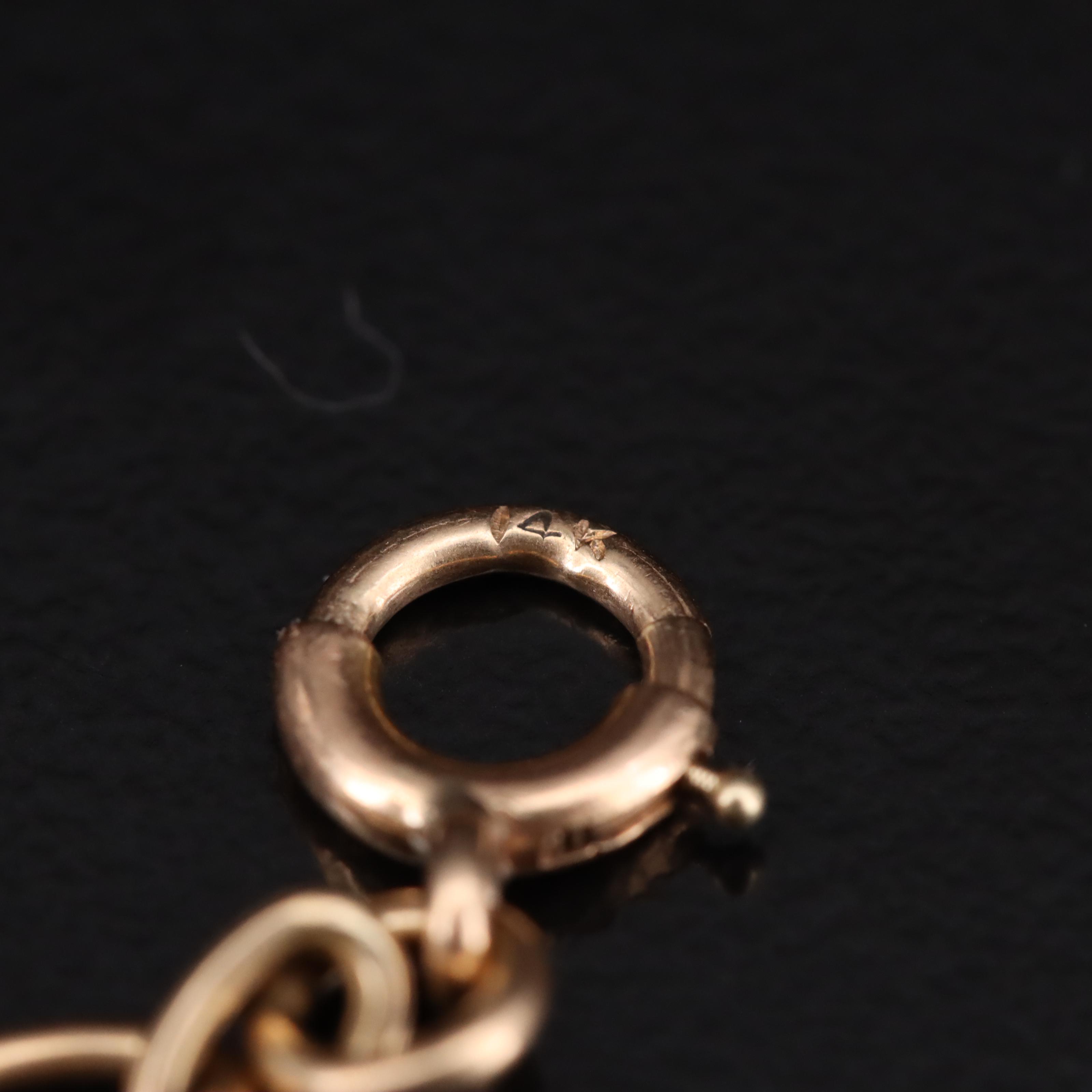 14K Tiger's Eye, Rose Quartz and Gemstone Scarab Bracelet