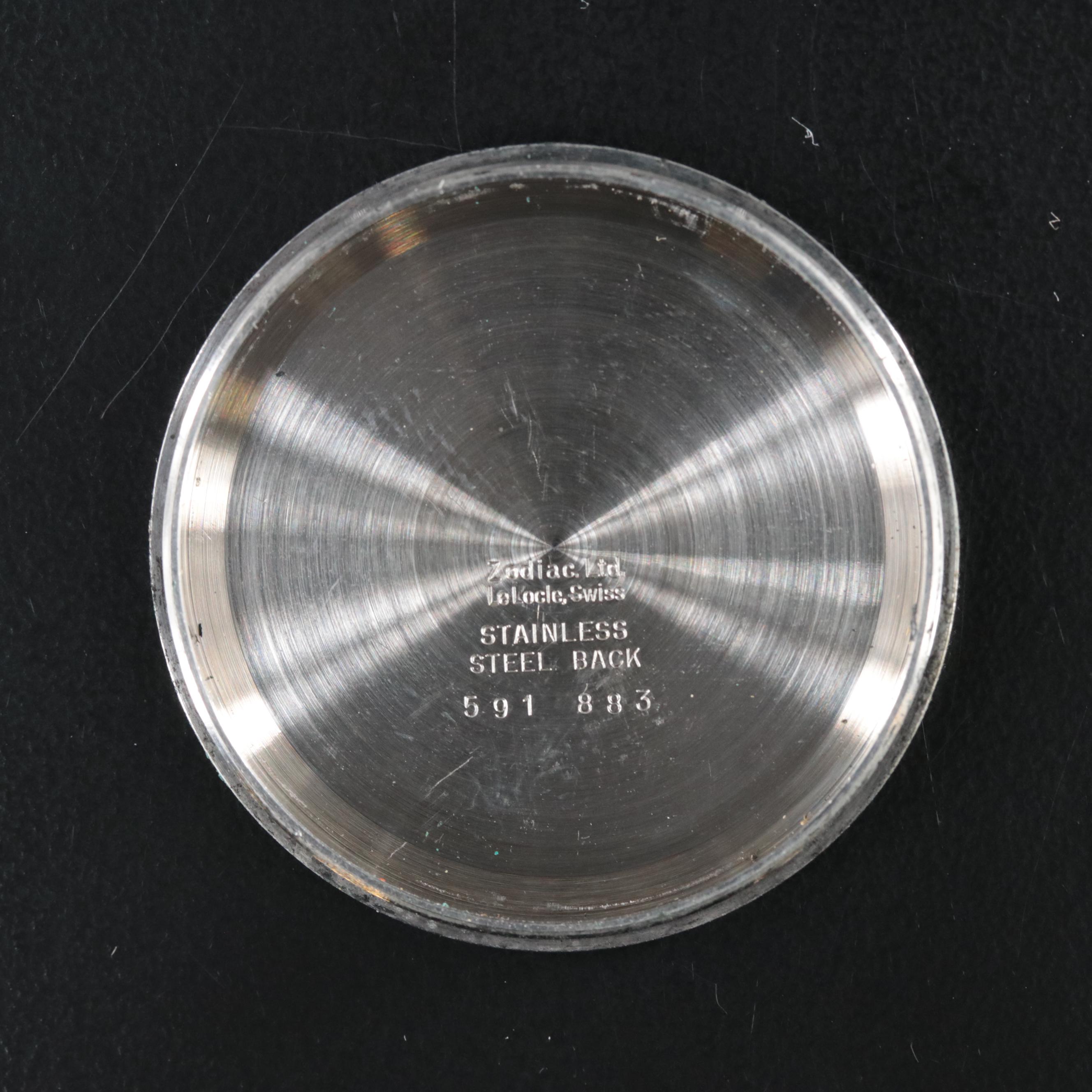 Vintage Zodiac Panda Dial Chronograph Watch