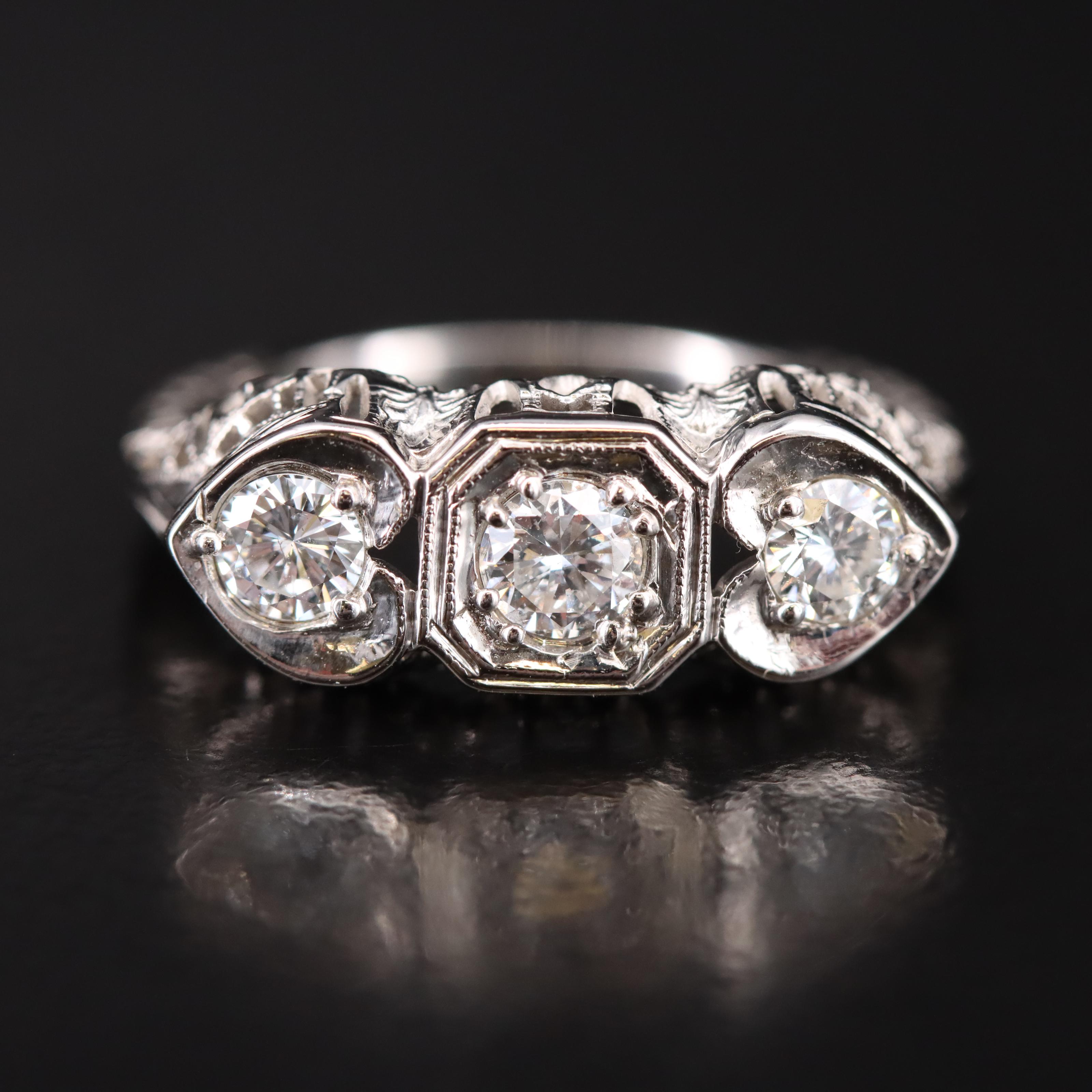 18K 0.53 CTW Diamond Ring