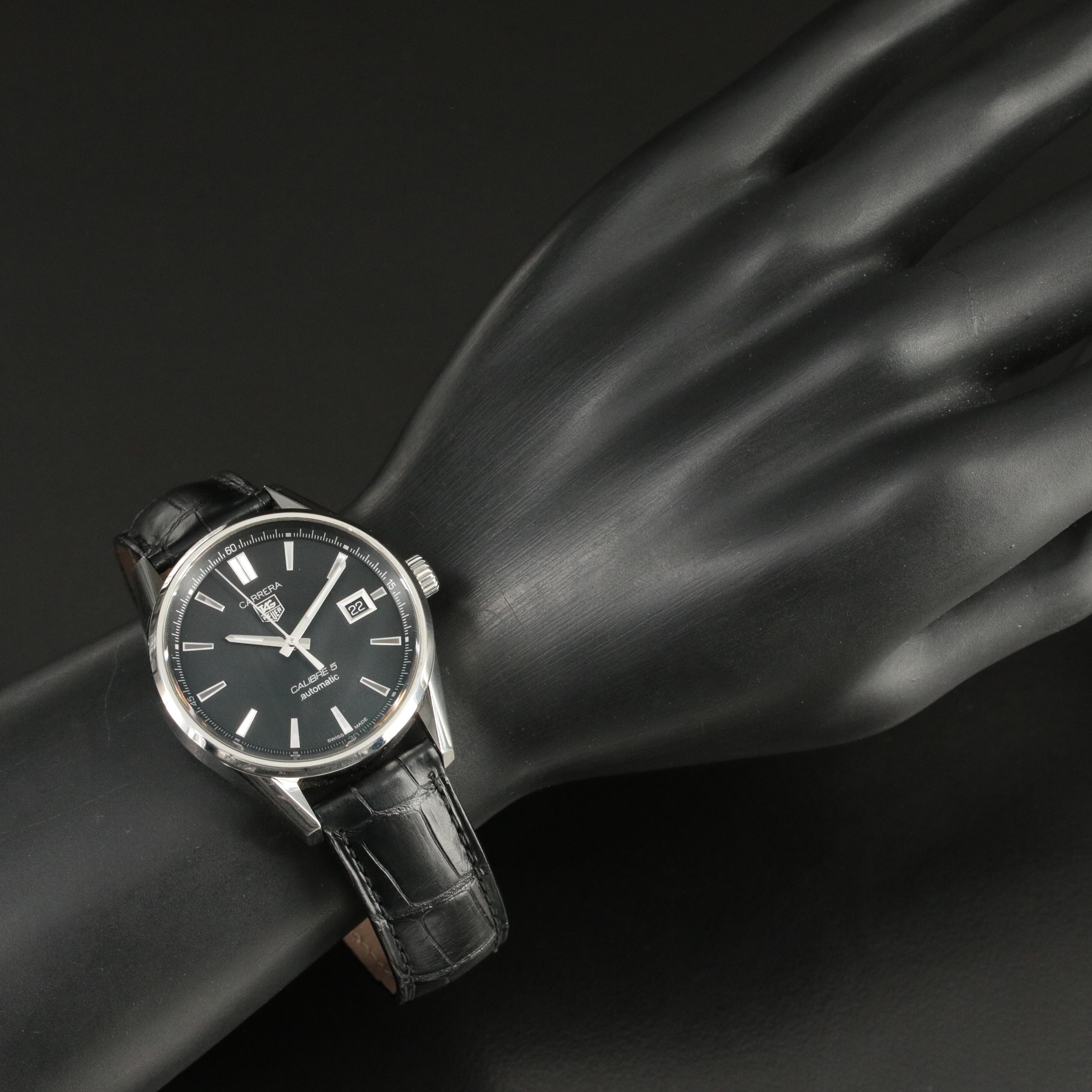 TAG Heuer Carrera Calibre 5 Automatic With Date Steel Watch