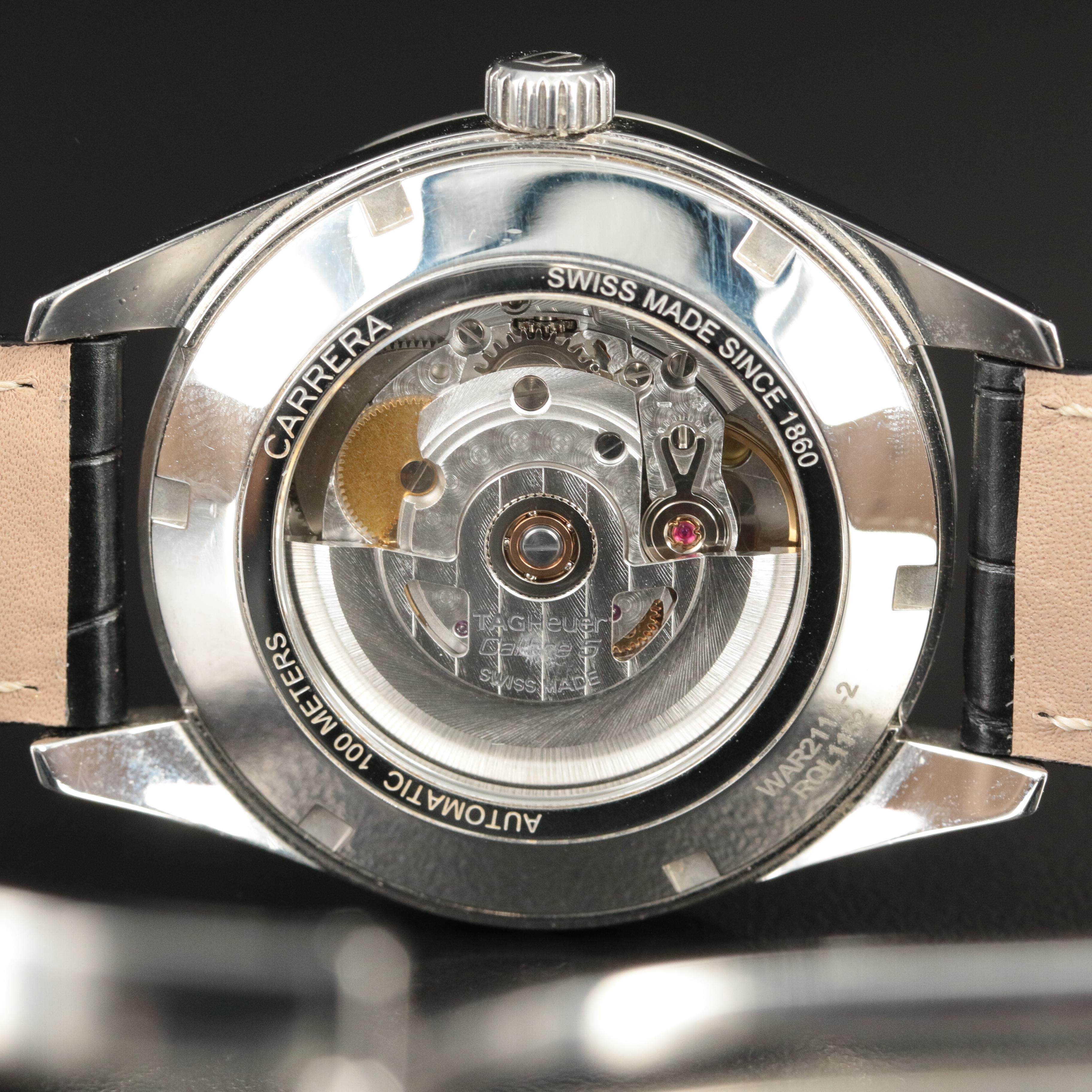 TAG Heuer Carrera Calibre 5 Automatic With Date Steel Watch