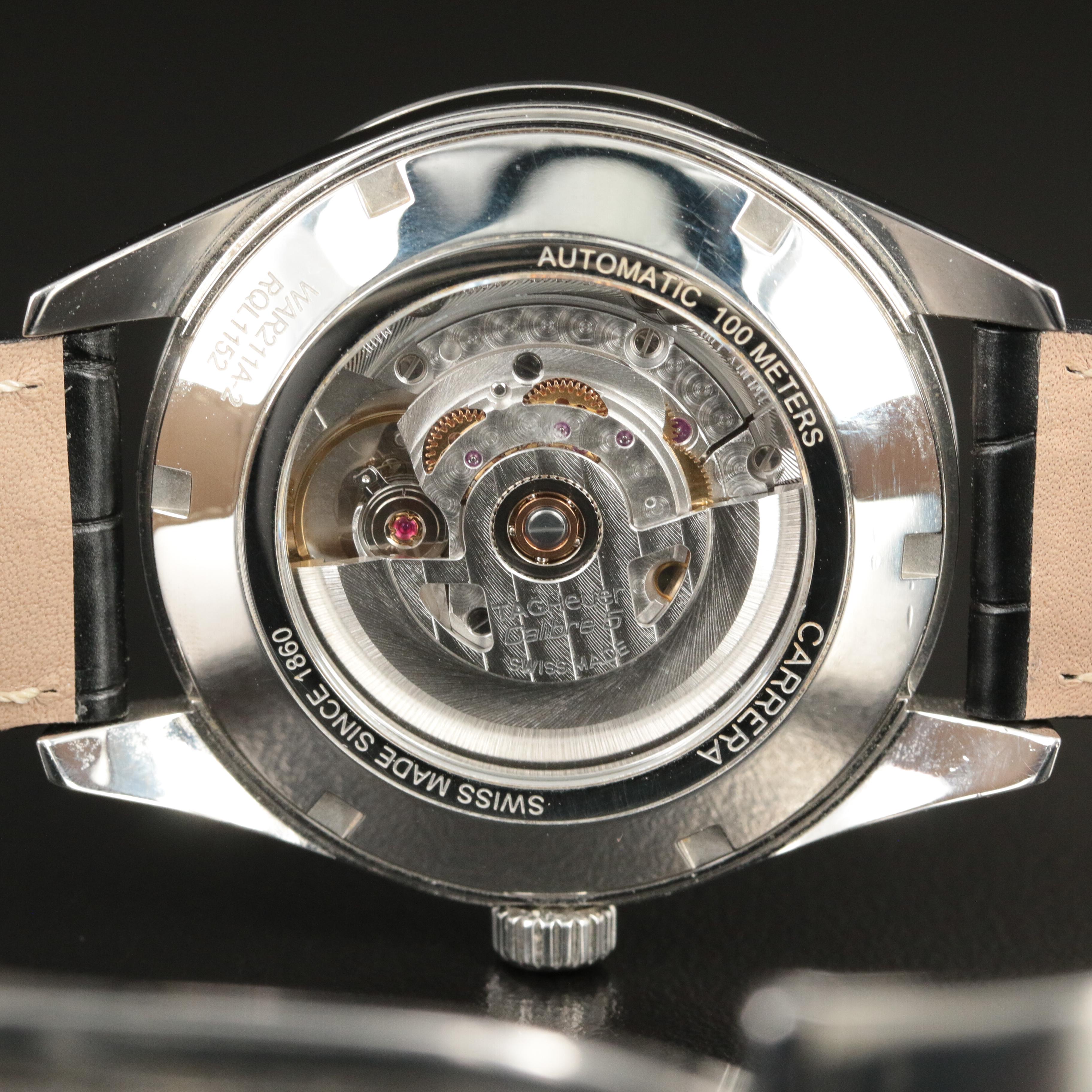 TAG Heuer Carrera Calibre 5 Automatic With Date Steel Watch