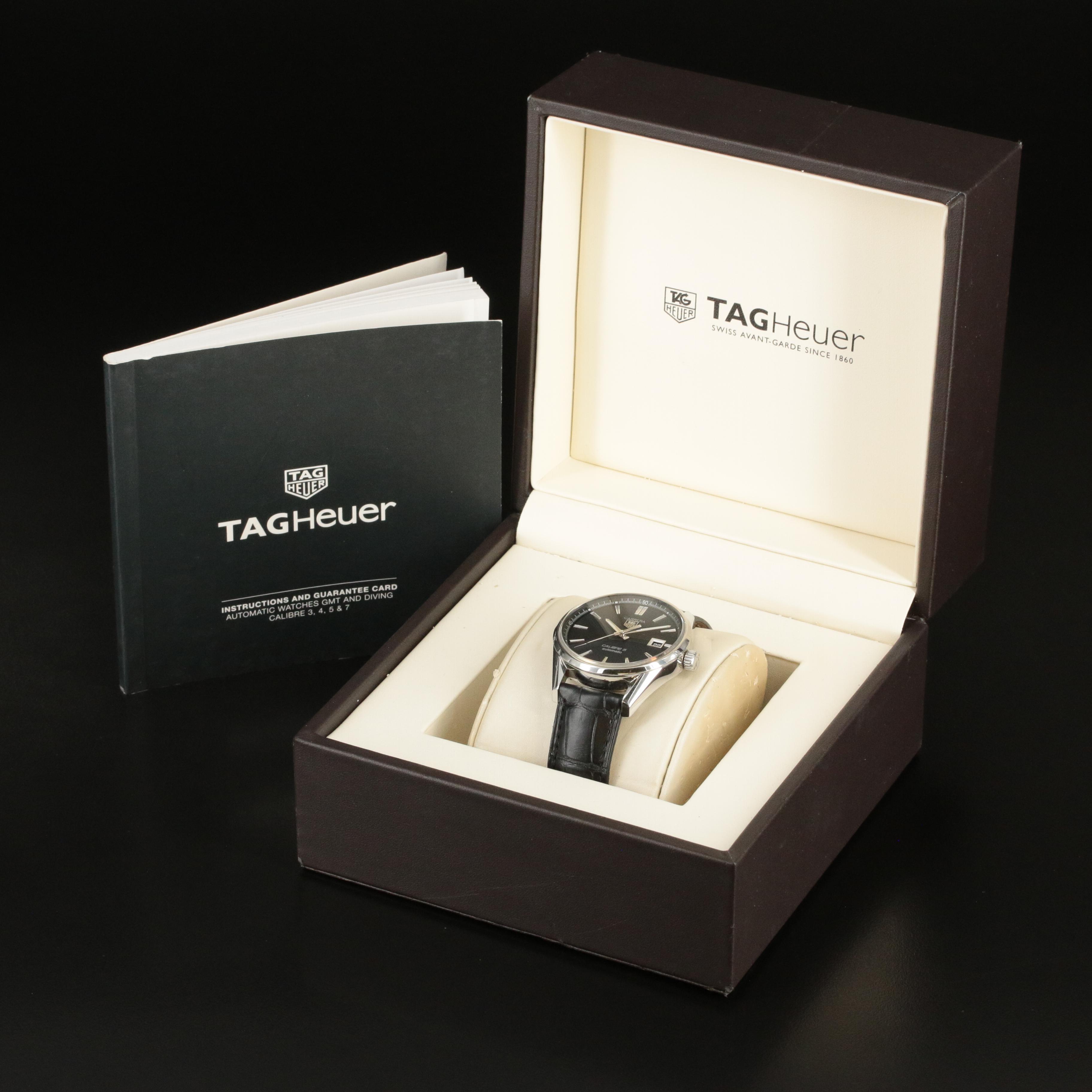 TAG Heuer Carrera Calibre 5 Automatic With Date Steel Watch