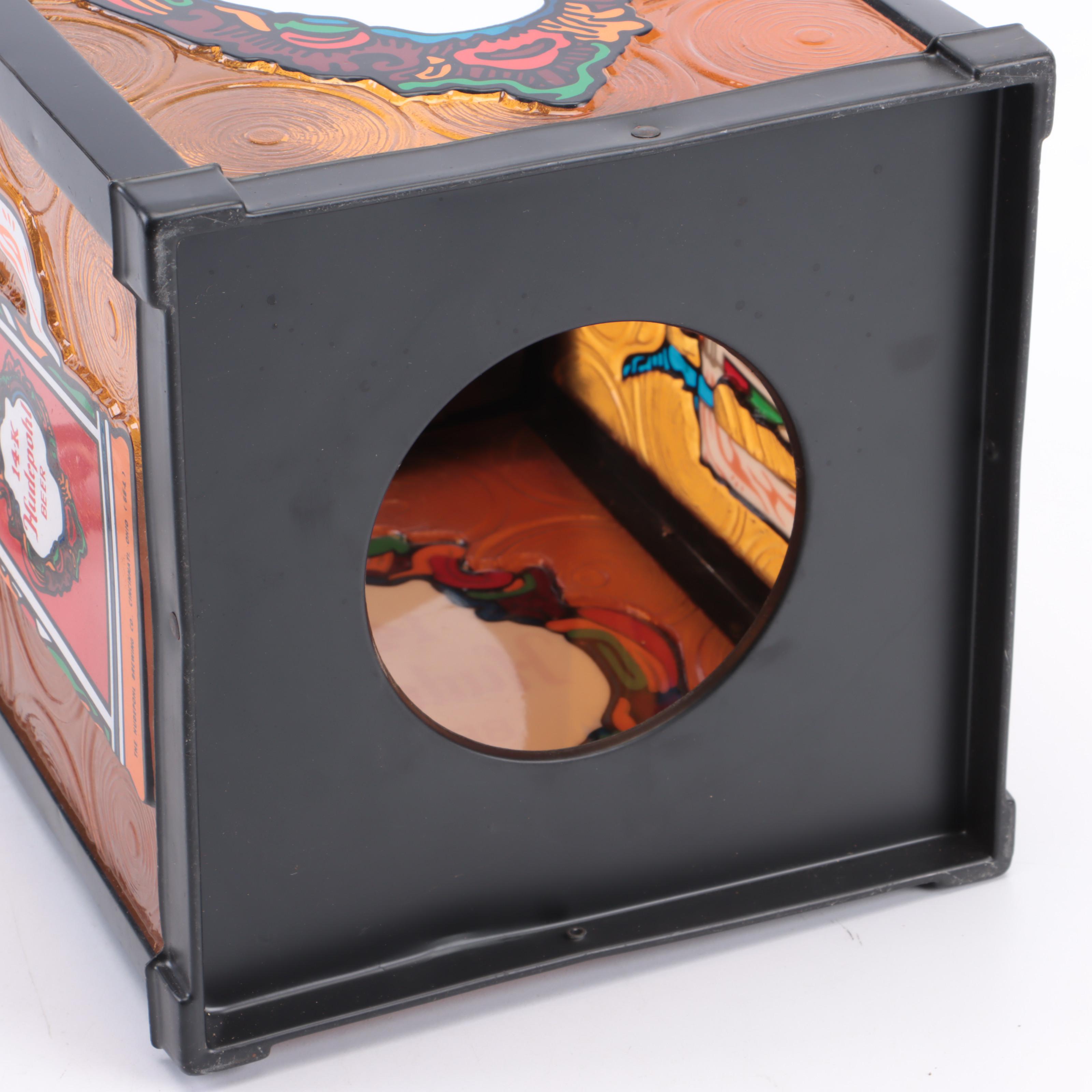 Hudepohl Brewing Co. Faux Stained Glass Pendant Light