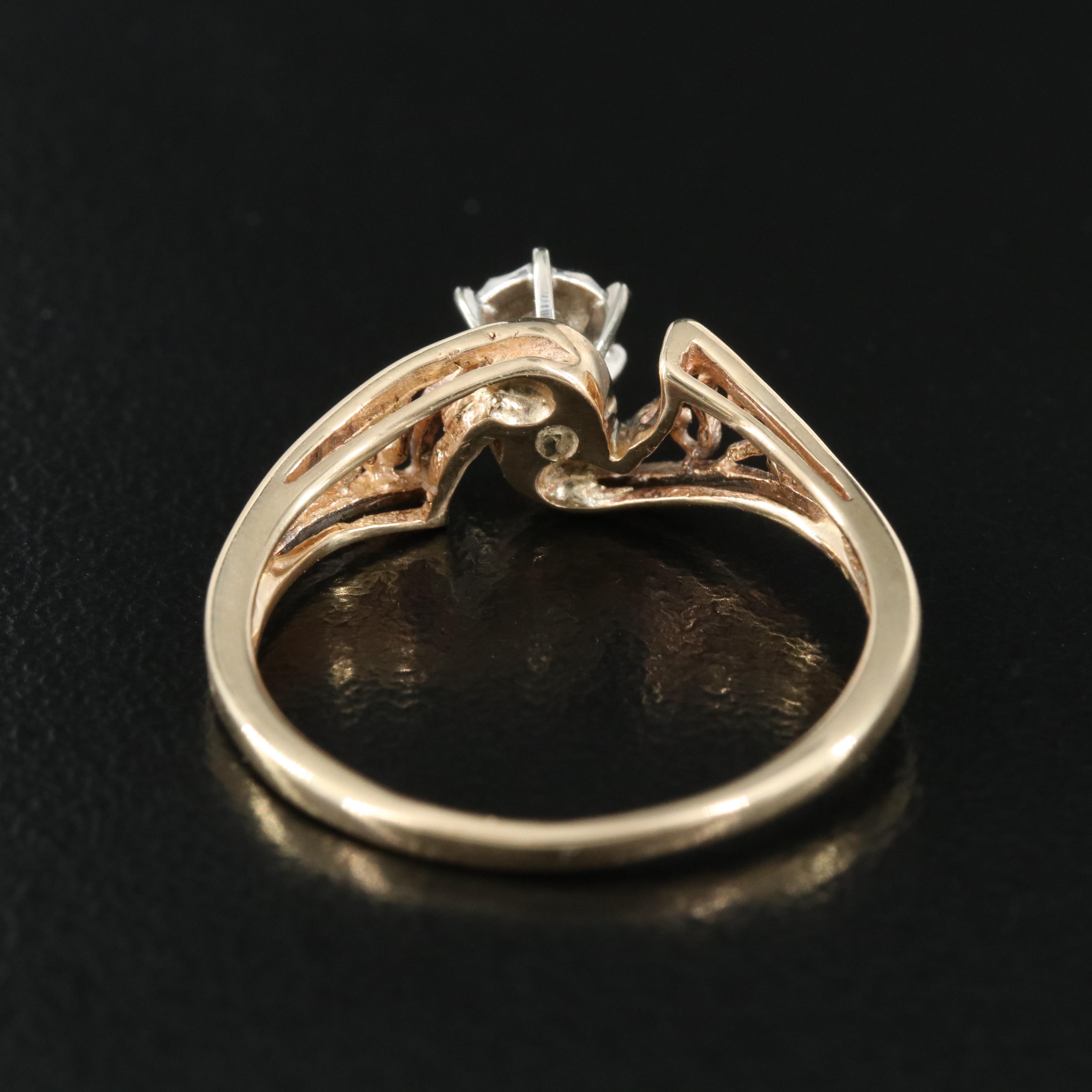 10K 0.05 CT Diamond Solitaire Ring