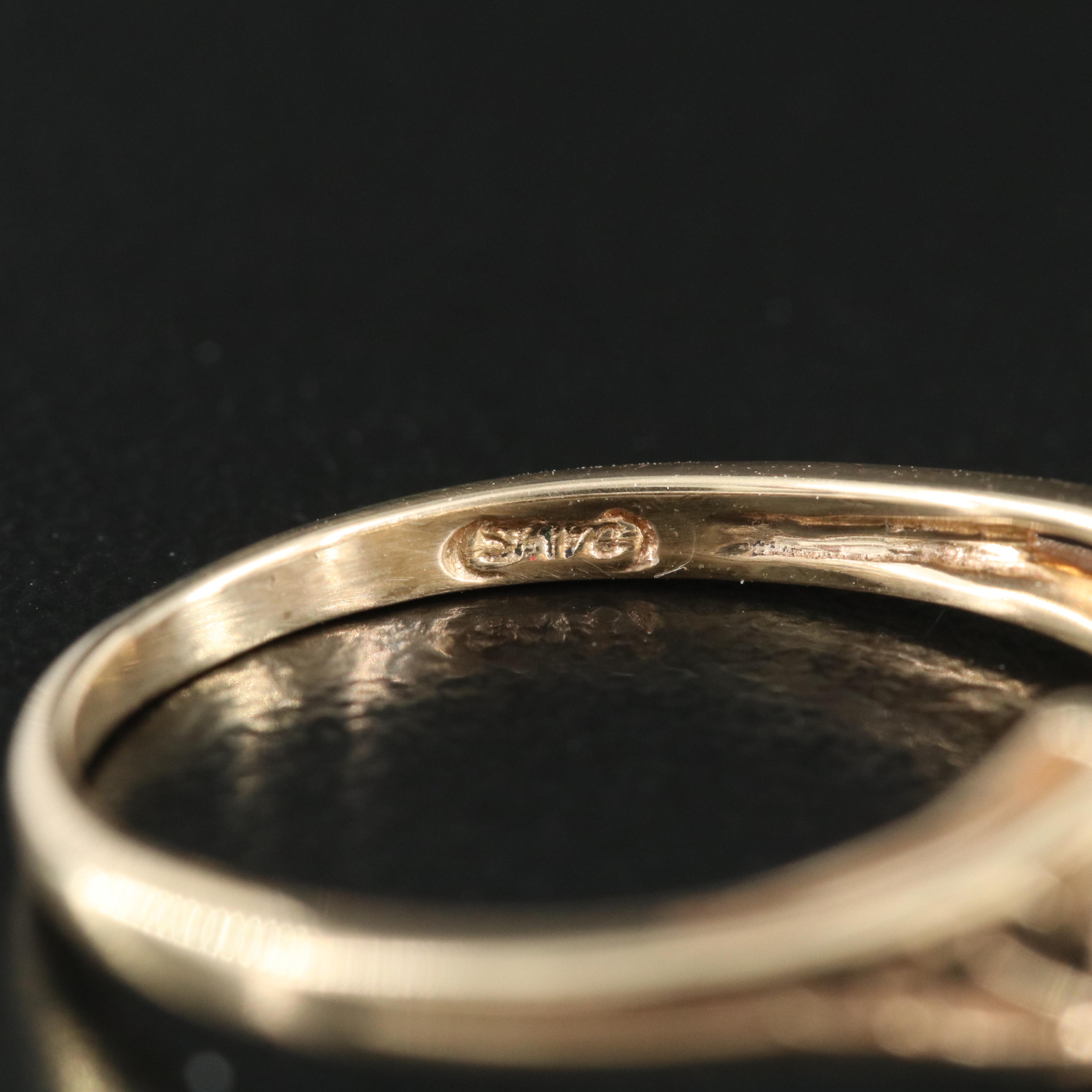 10K 0.05 CT Diamond Solitaire Ring