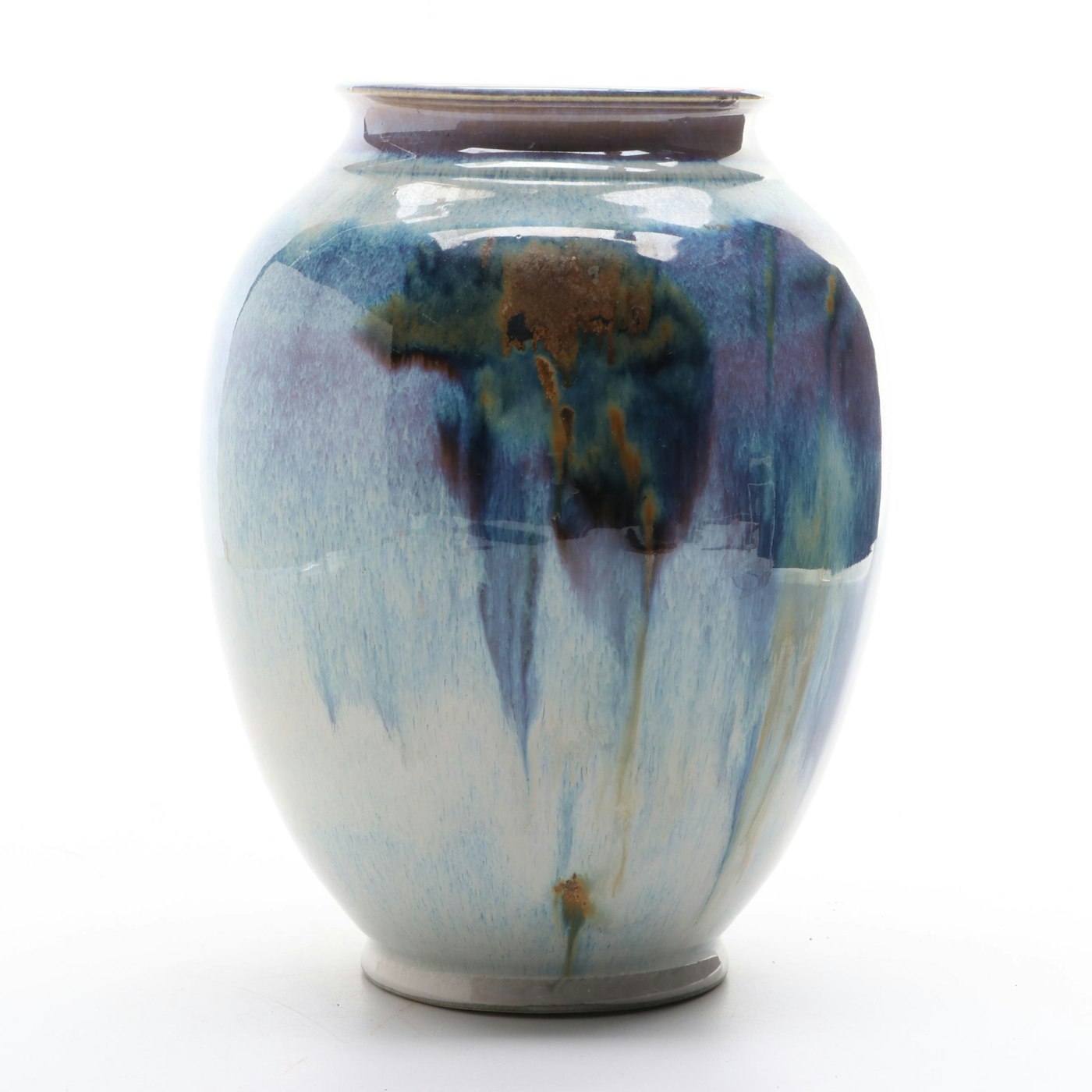 Ulla Merz Wheel Thrown Glazed Porcelain Art Pottery Vase | EBTH