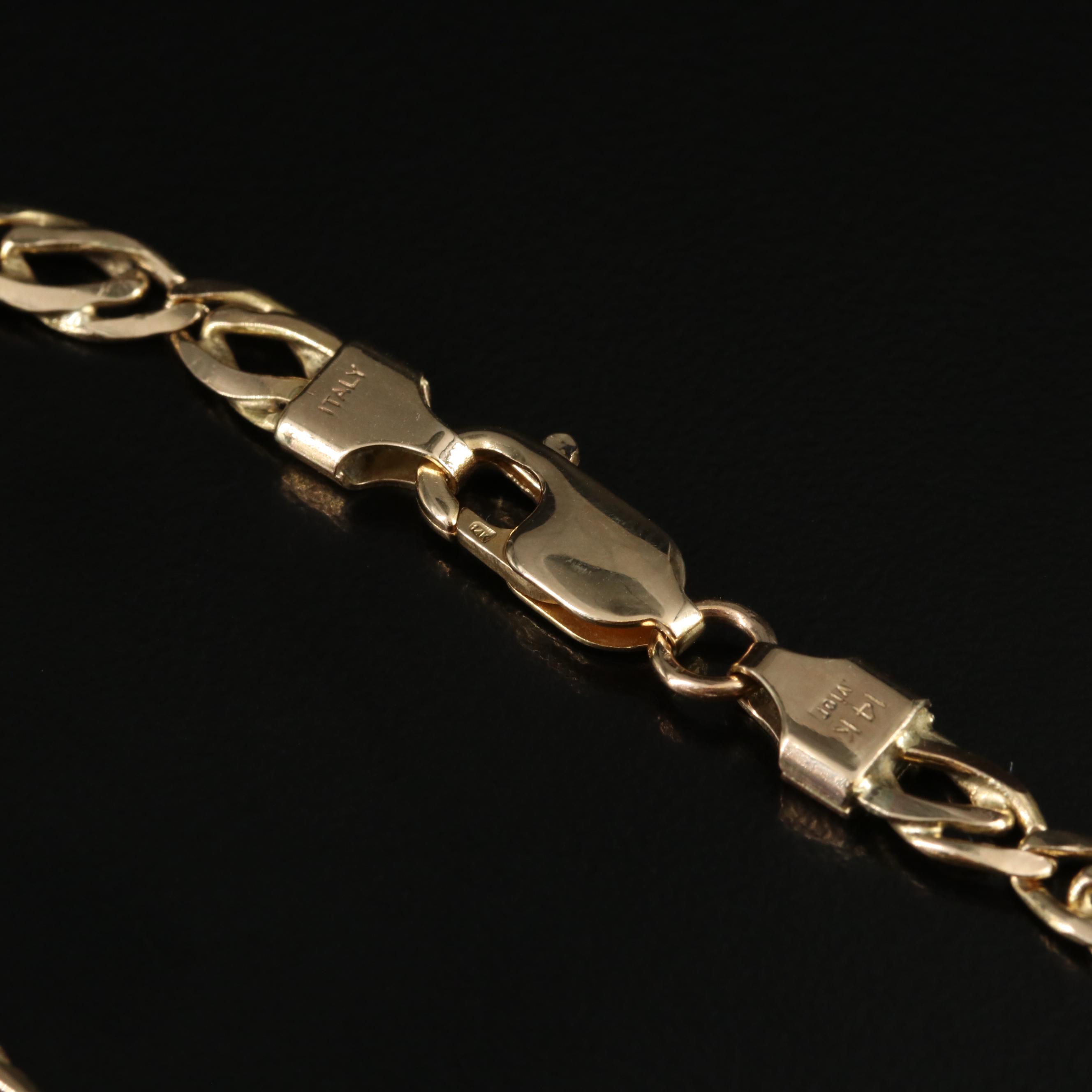 14K Oval Link Bracelet