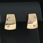 14K 0.06 CTW Diamond Tapered Star Earrings