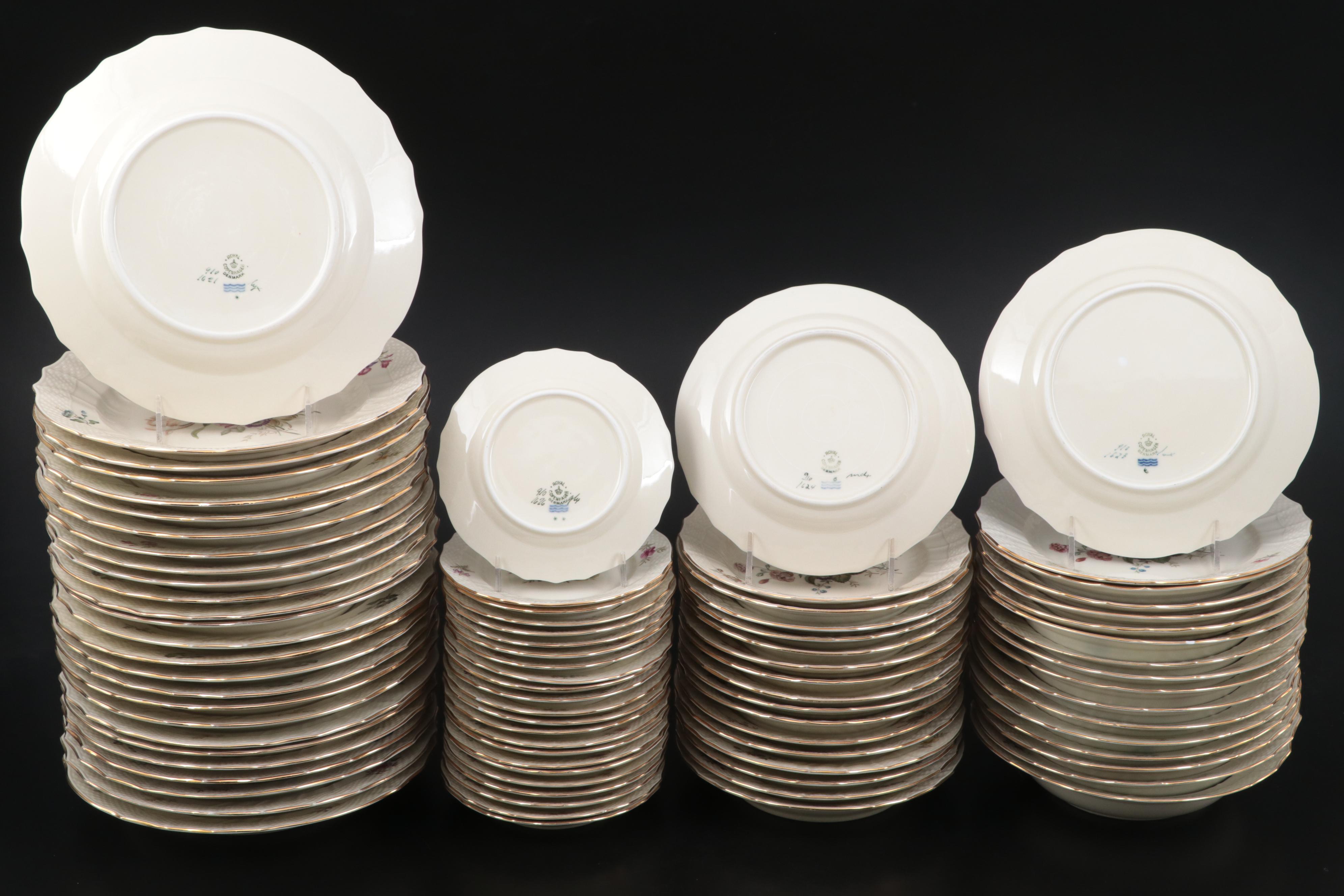 Royal Copenhagen "Frijsenborg" Porcelain Dinnerware and Serveware