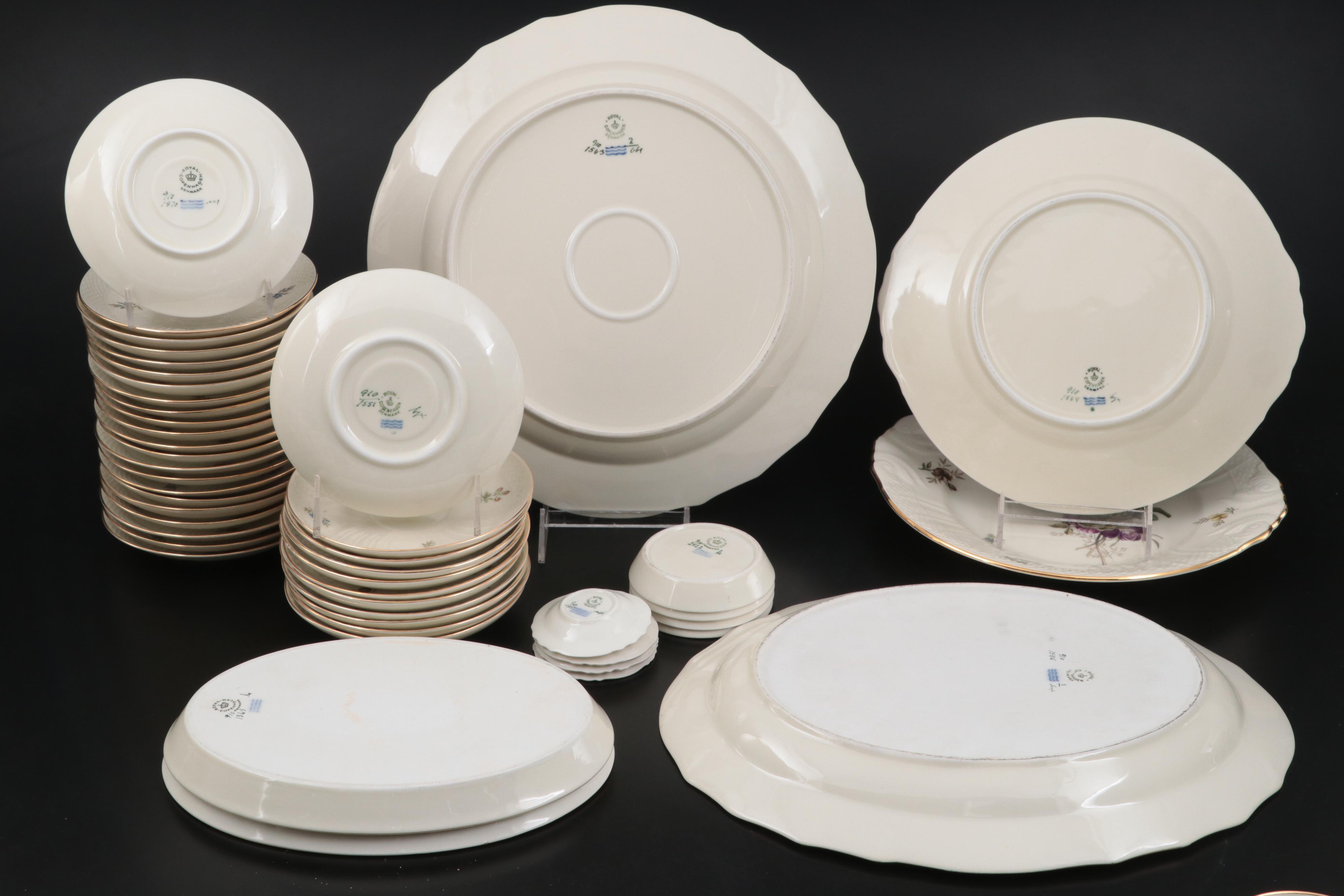 Royal Copenhagen "Frijsenborg" Porcelain Dinnerware and Serveware
