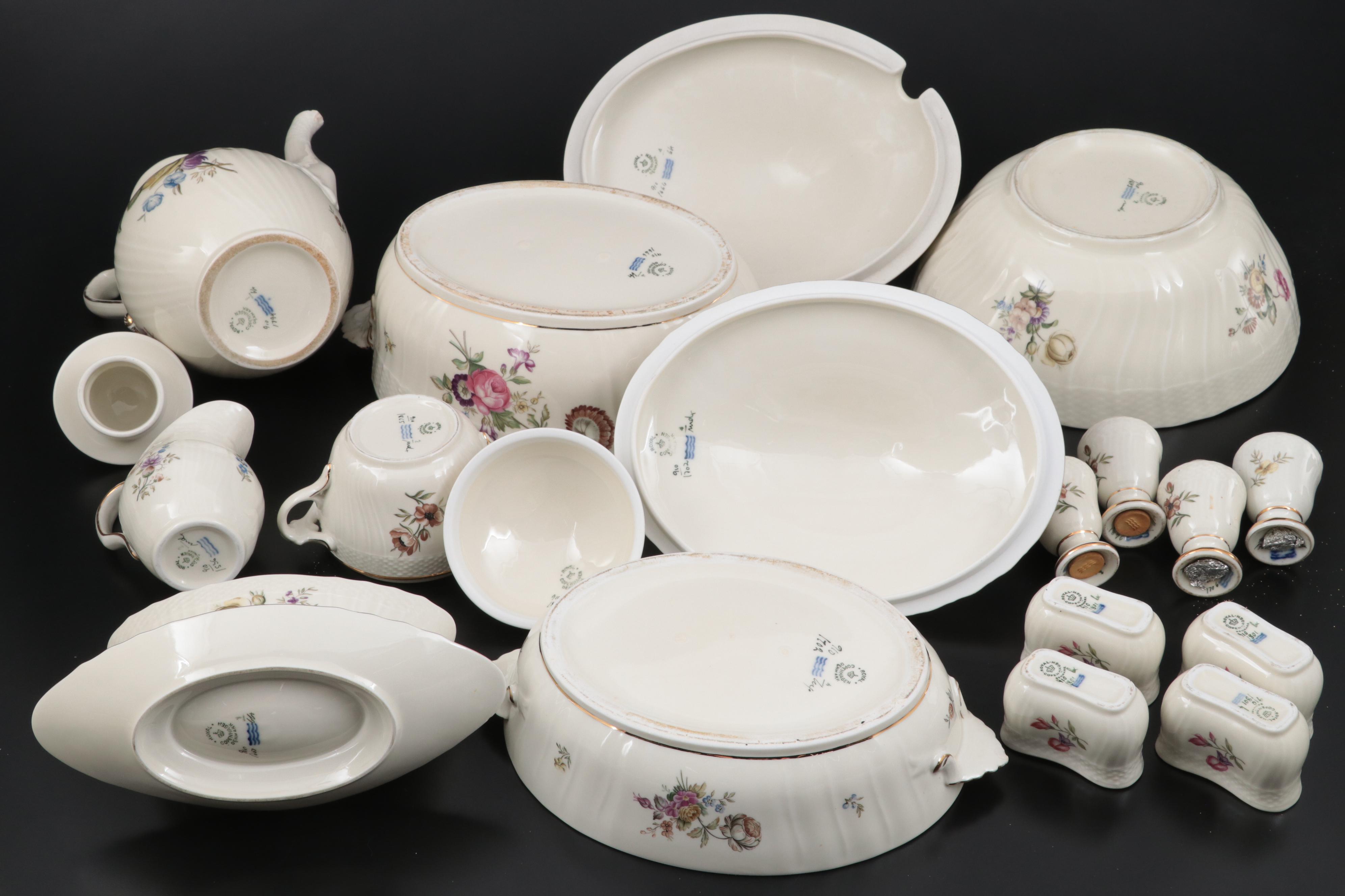 Royal Copenhagen "Frijsenborg" Porcelain Dinnerware and Serveware