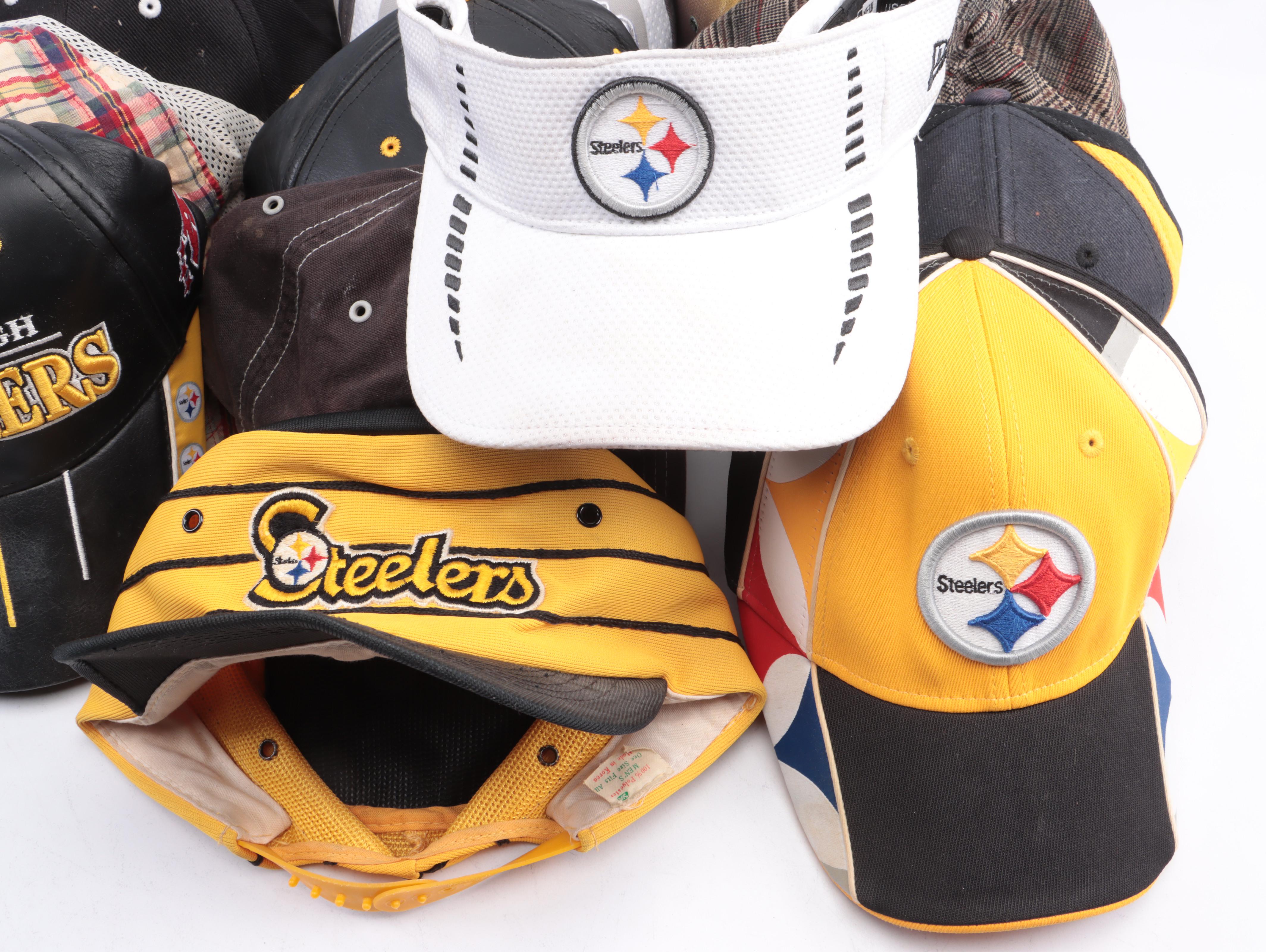 Pittsburgh Steelers Football Hat Collection Featuring Super Bowl XL and More