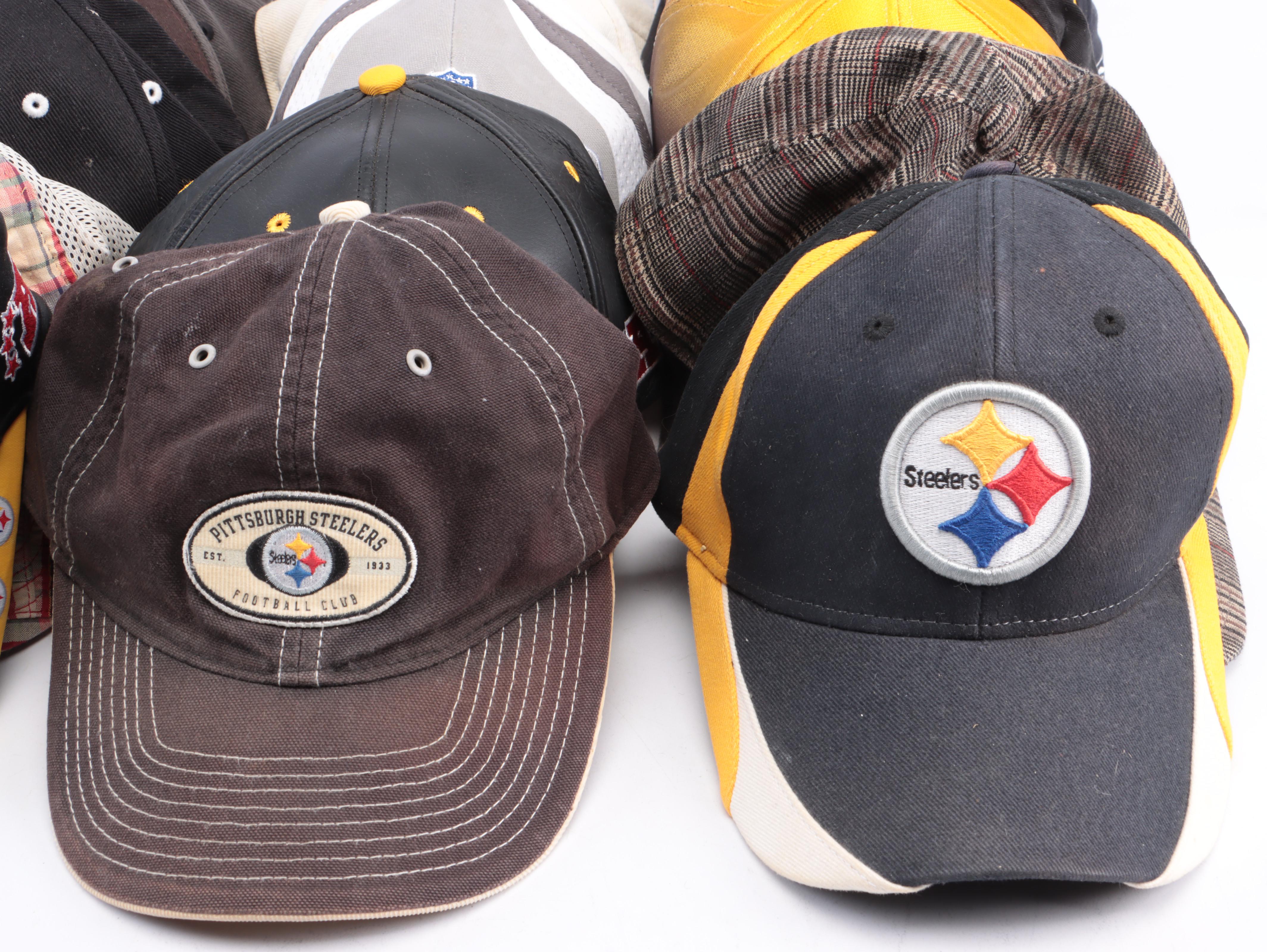 Pittsburgh Steelers Football Hat Collection Featuring Super Bowl XL and More