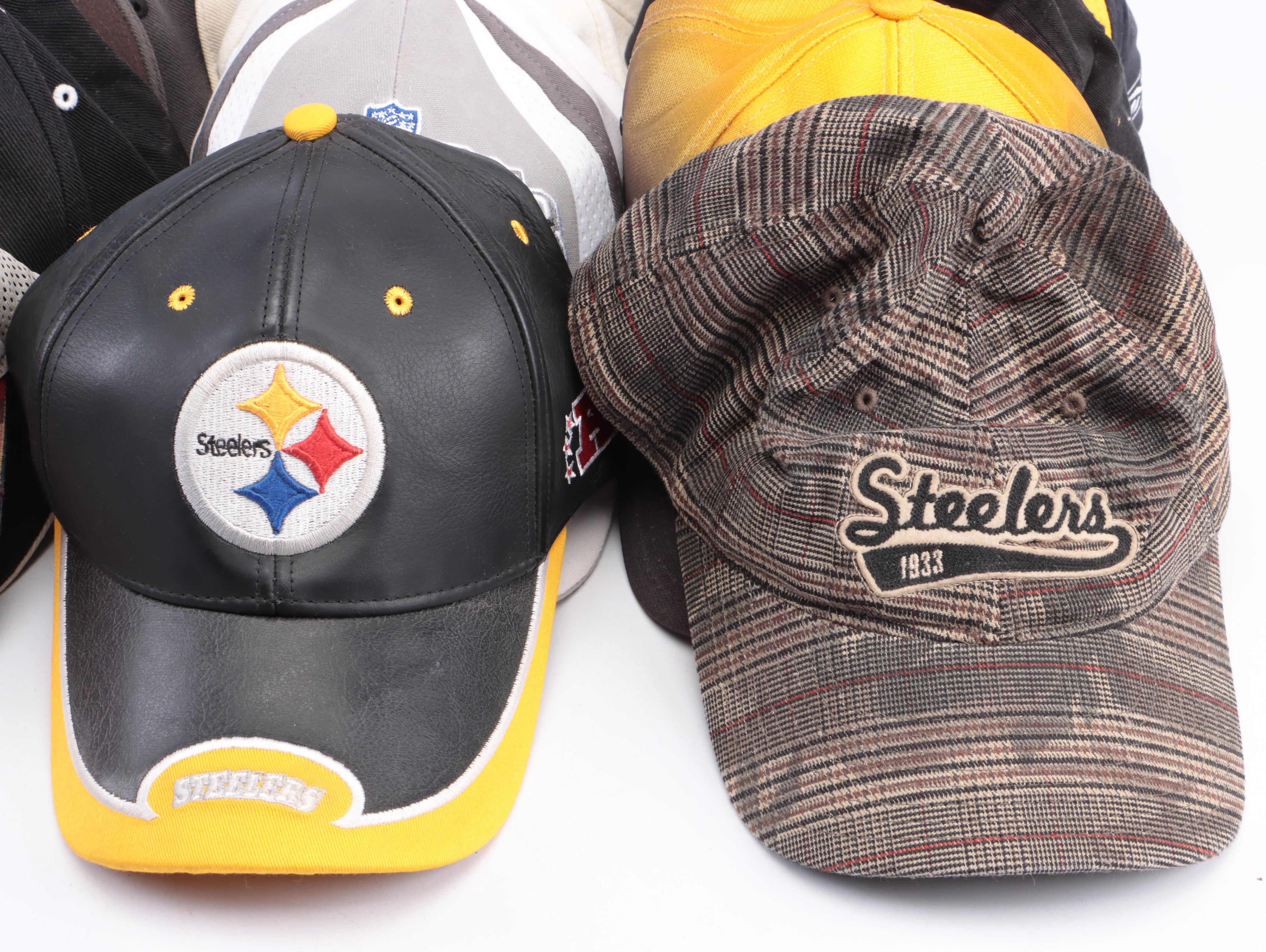 Pittsburgh Steelers Football Hat Collection Featuring Super Bowl XL and More