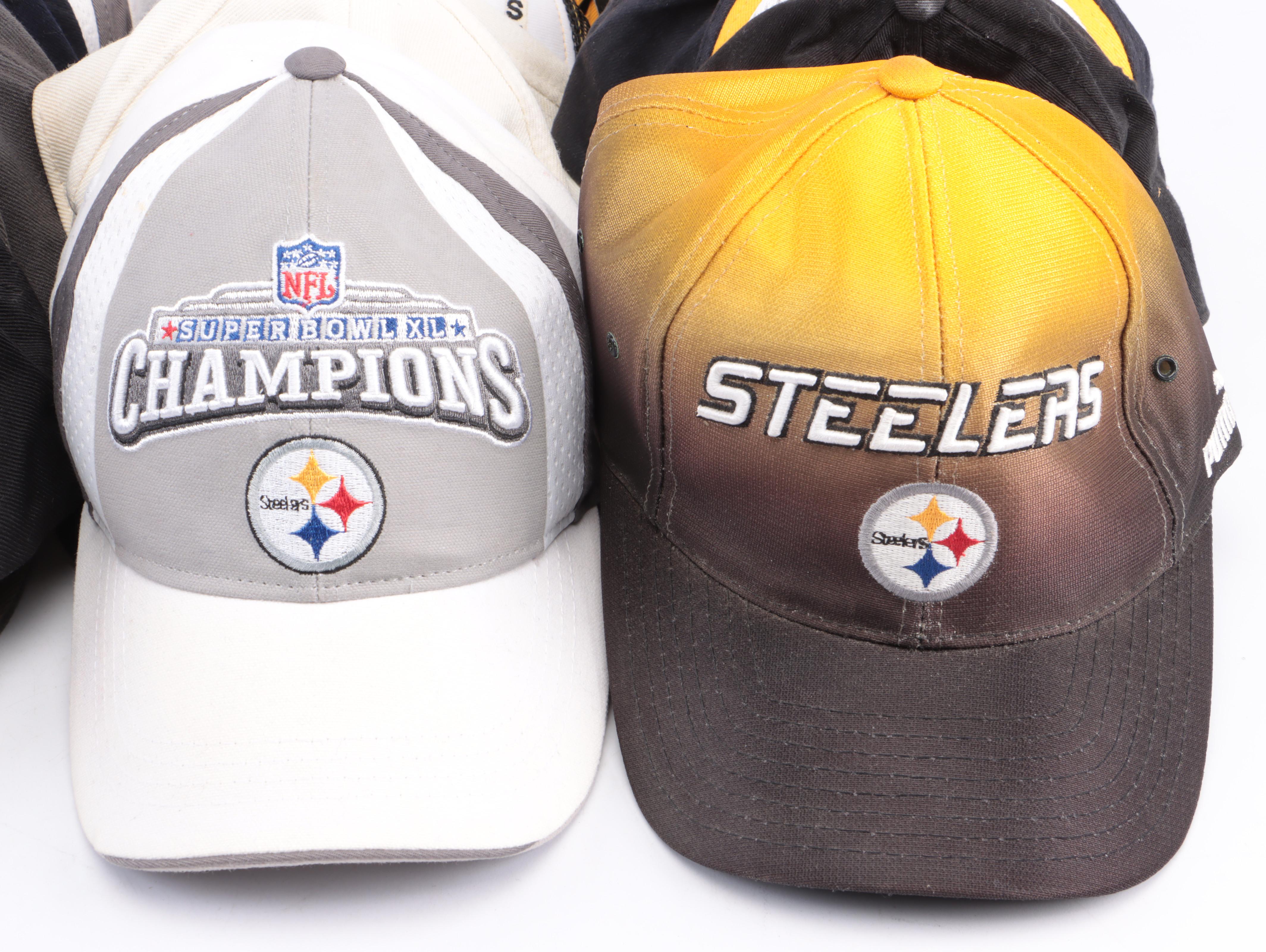 Pittsburgh Steelers Football Hat Collection Featuring Super Bowl XL and More