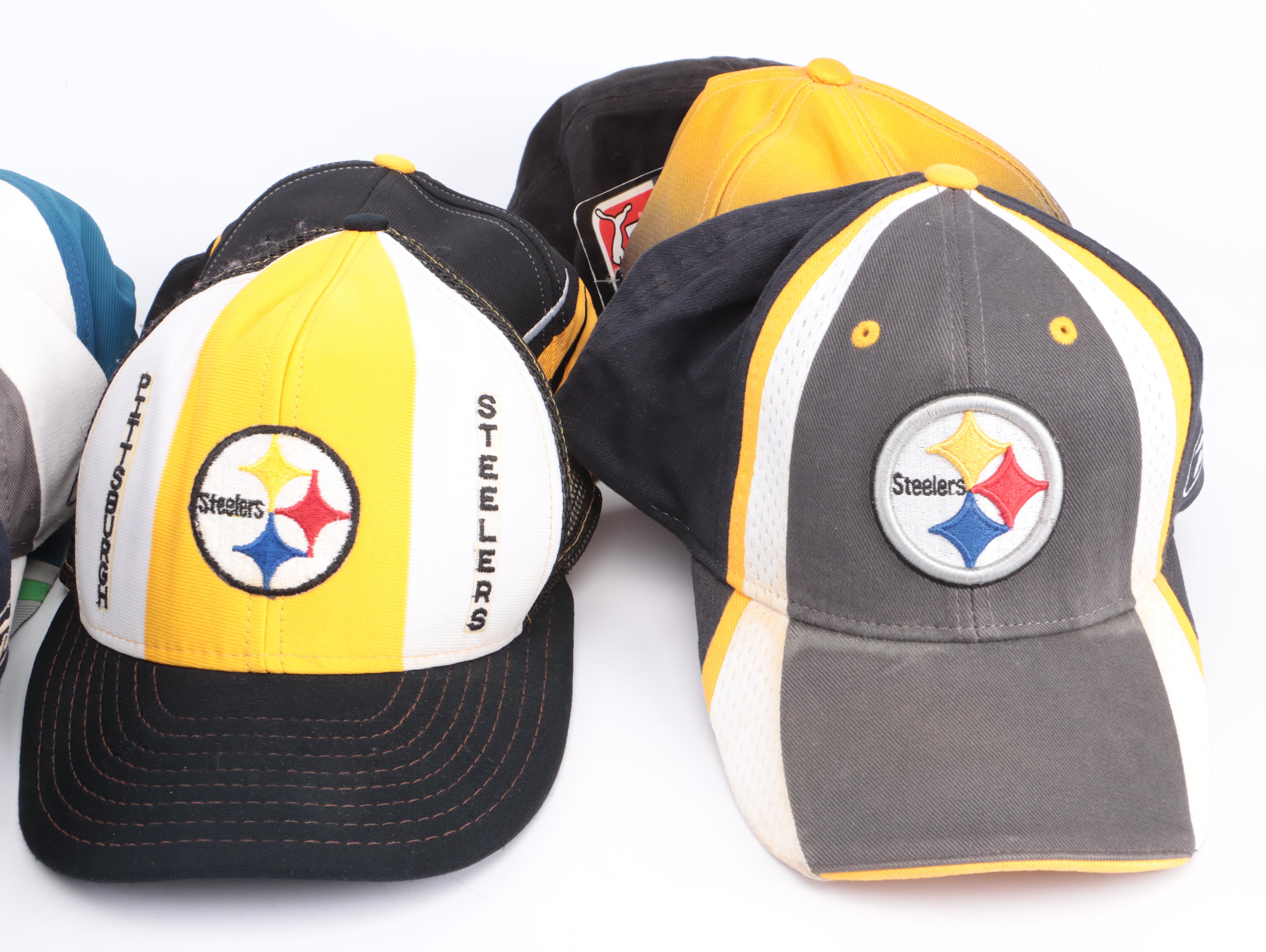 Pittsburgh Steelers Football Hat Collection Featuring Super Bowl XL and More