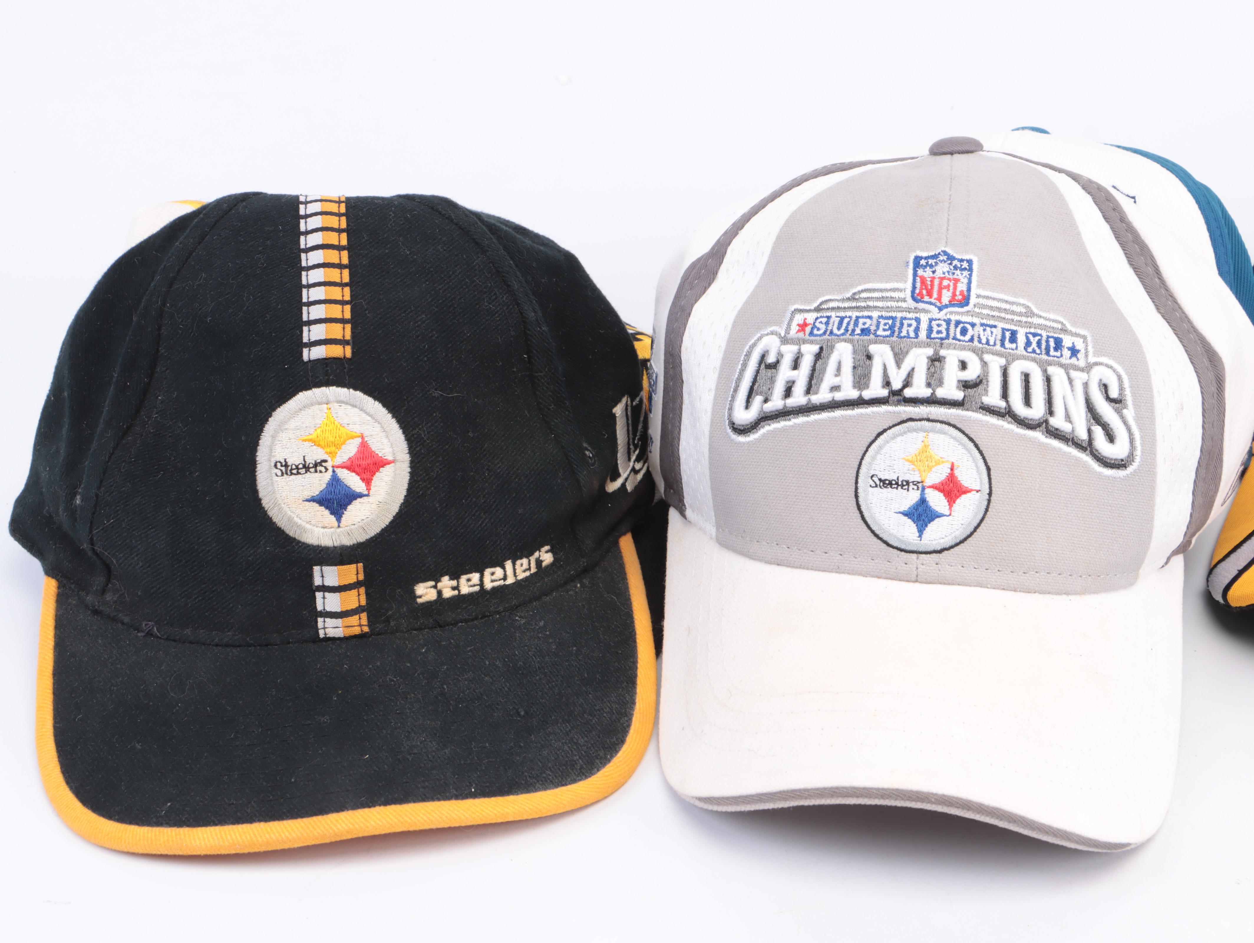 Pittsburgh Steelers Football Hat Collection Featuring Super Bowl XL and More
