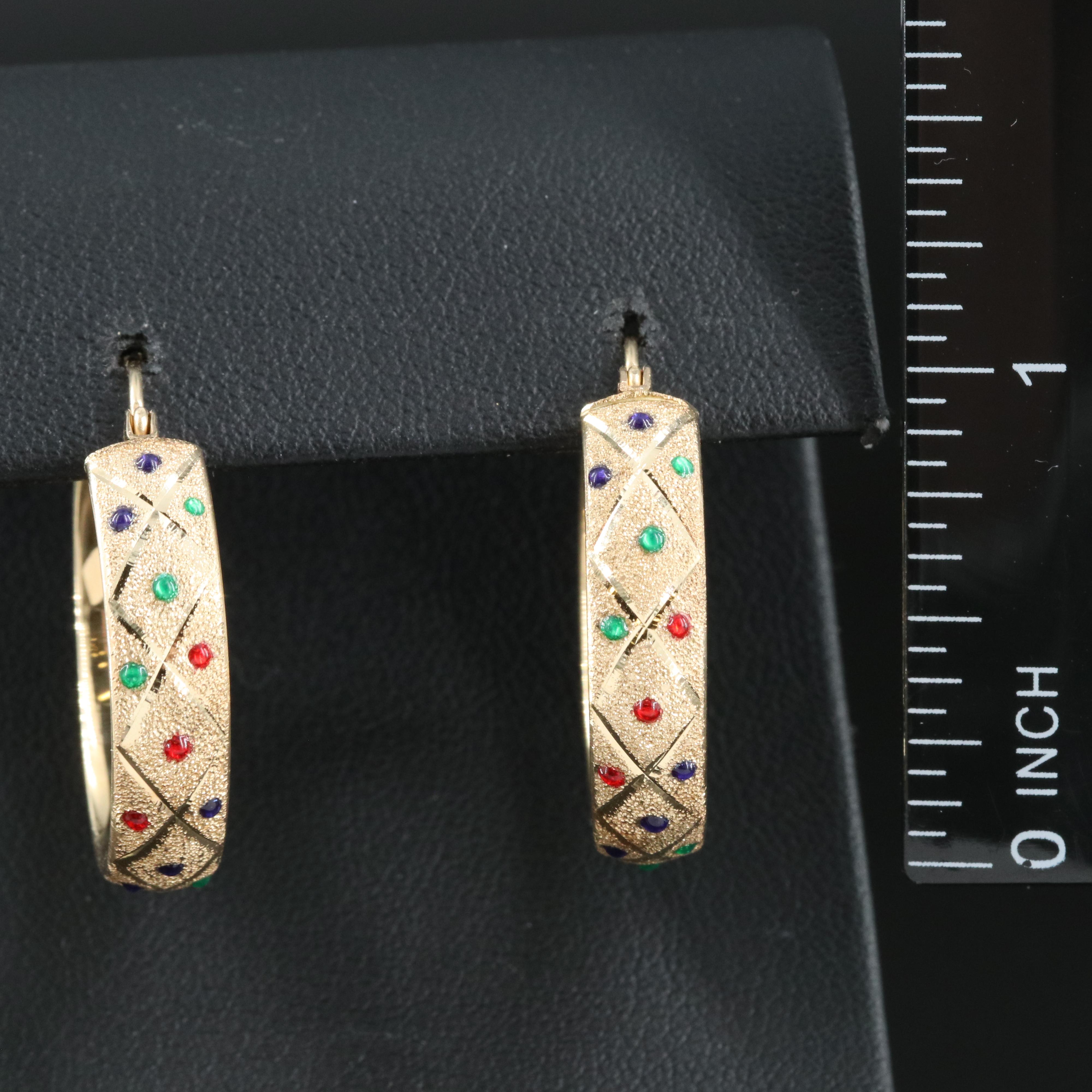14K Hoop Earrings