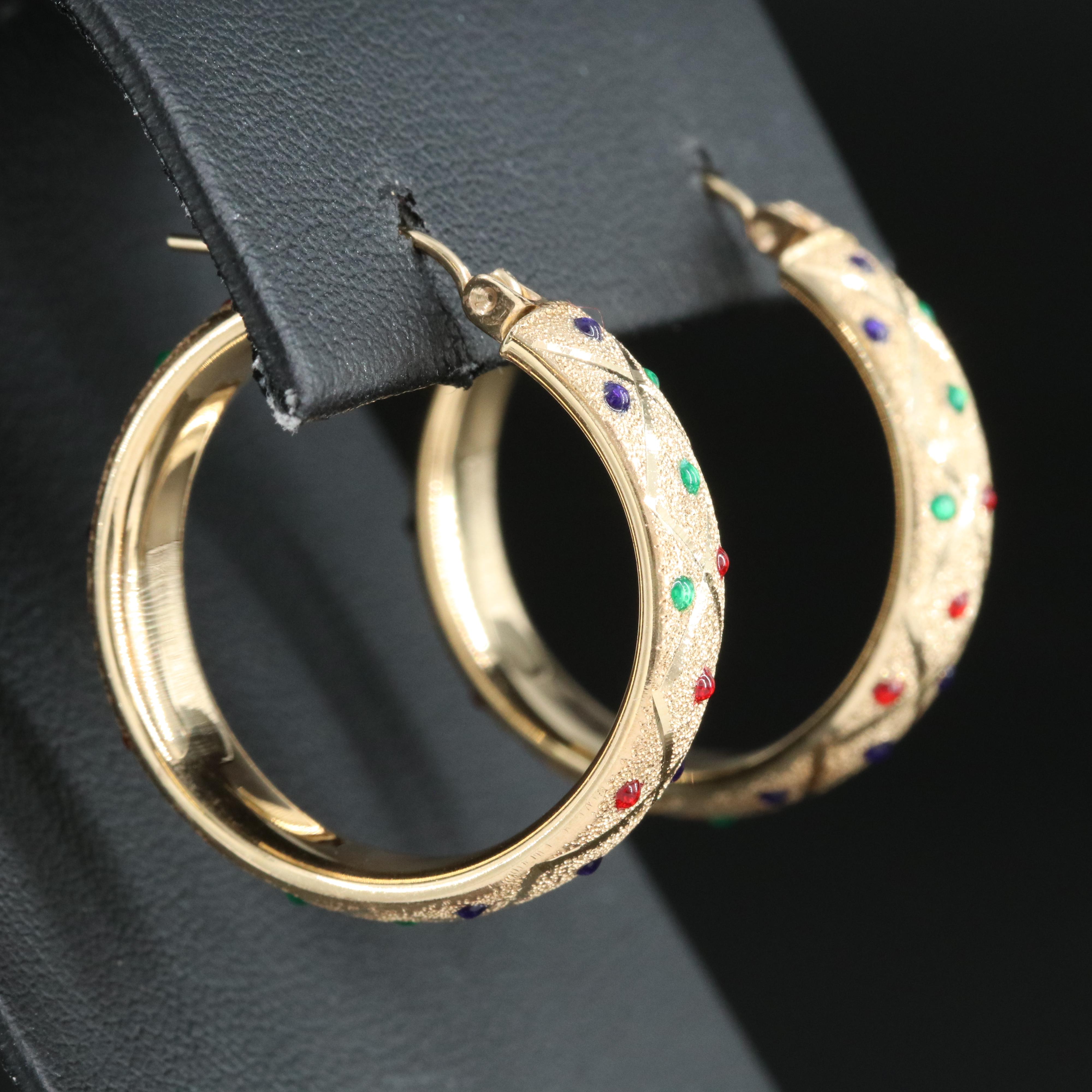 14K Hoop Earrings