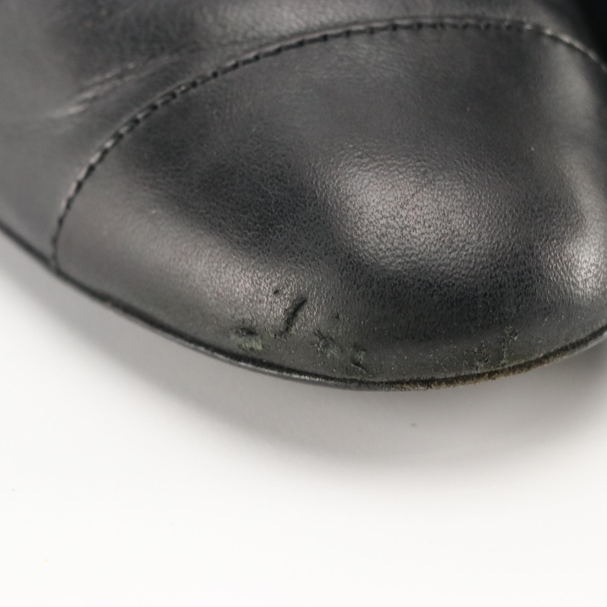 Chanel Mademoiselle Black Quilted and Smooth Leather Ankle Zip Cap-Toe Boots