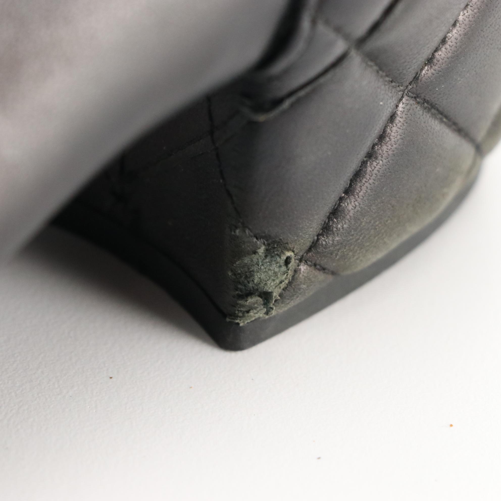 Chanel Mademoiselle Black Quilted and Smooth Leather Ankle Zip Cap-Toe Boots