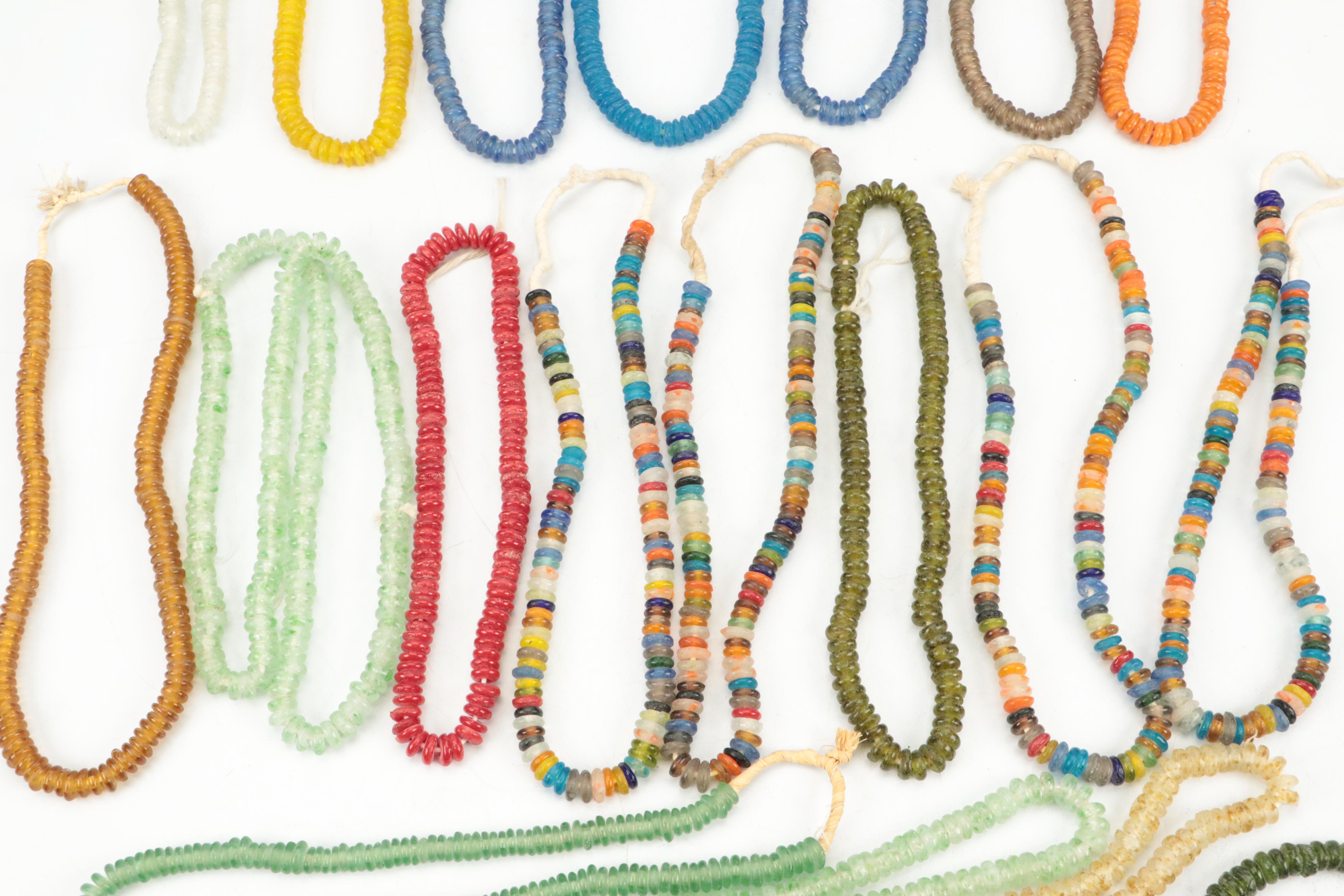 West African Recycled Glass Trading Beads