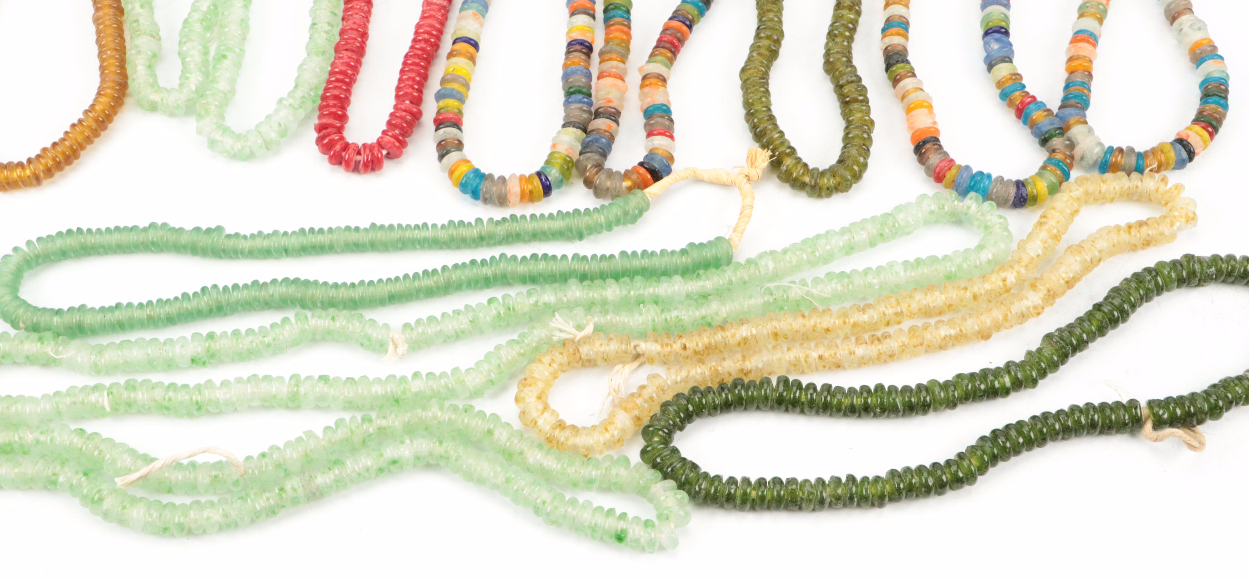 West African Recycled Glass Trading Beads