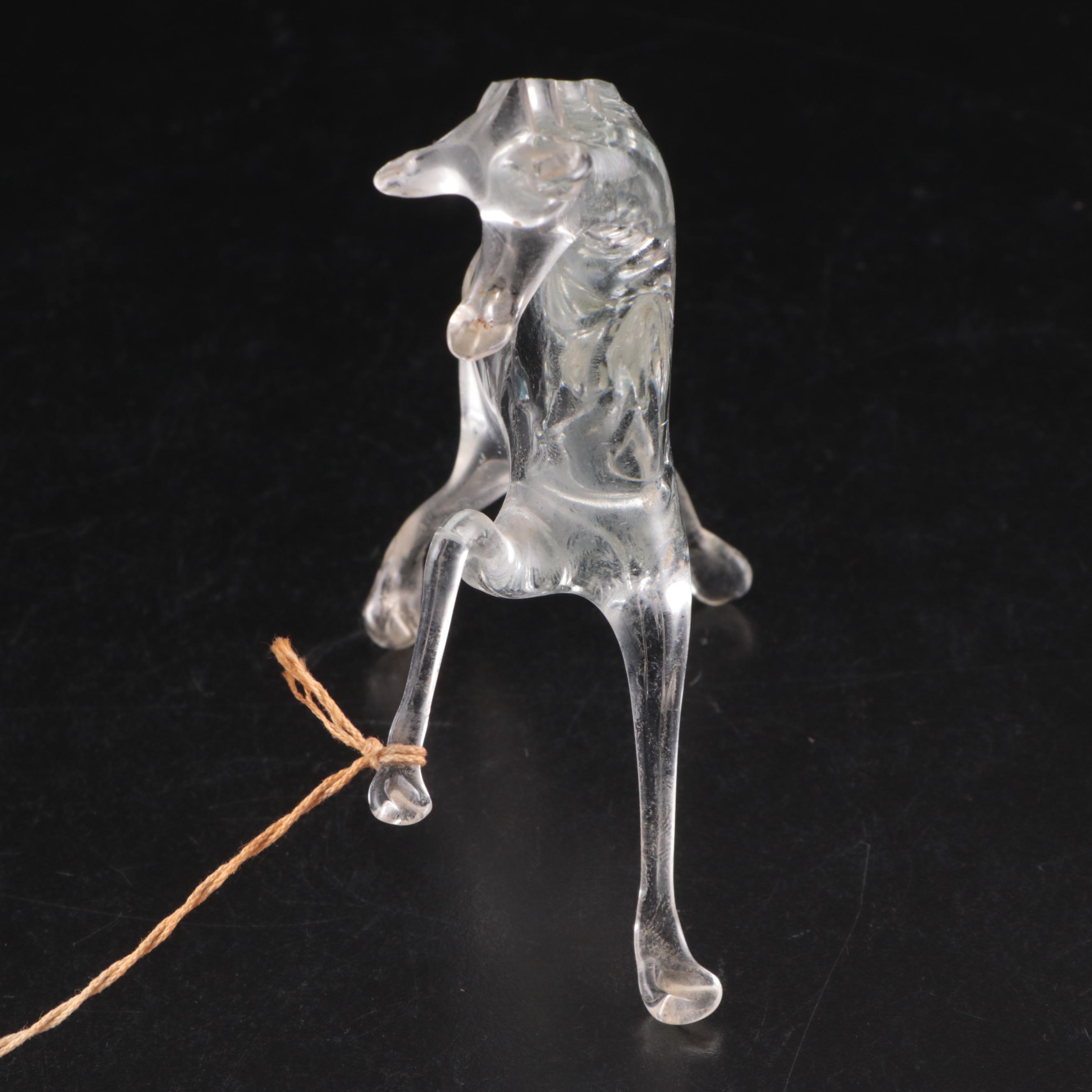 Blown Glass Horse Figurine, 20th Century