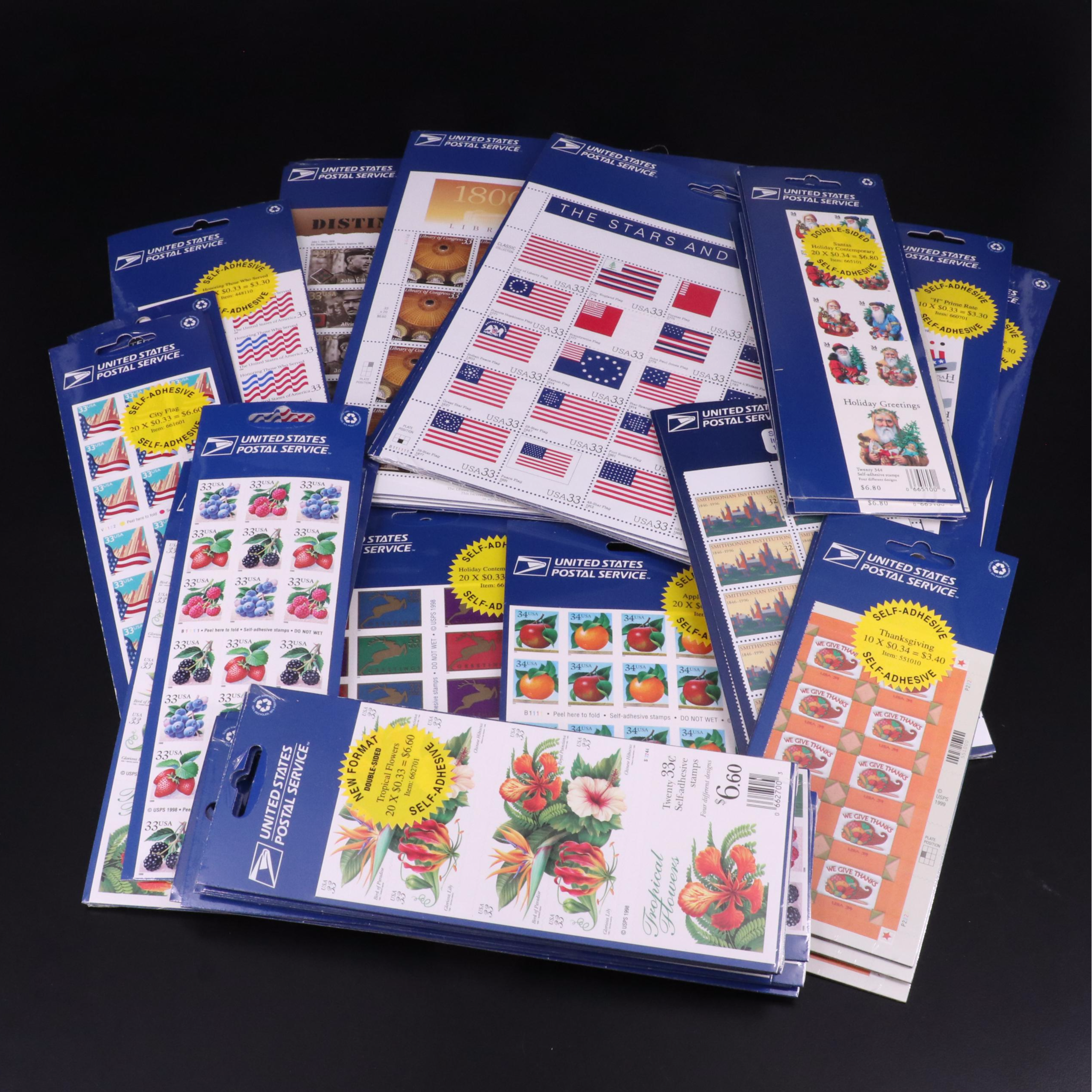 Grouping of 33-Cent U.S. Postage Stamps, Face Value $300