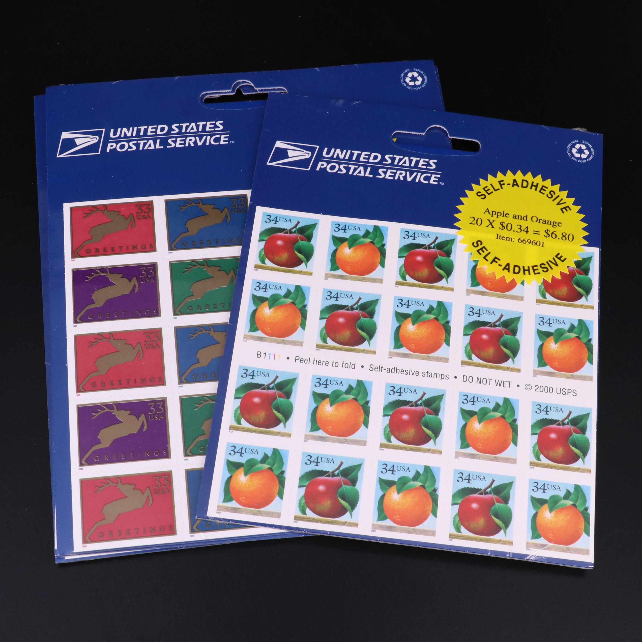 Grouping of 33-Cent U.S. Postage Stamps, Face Value $300