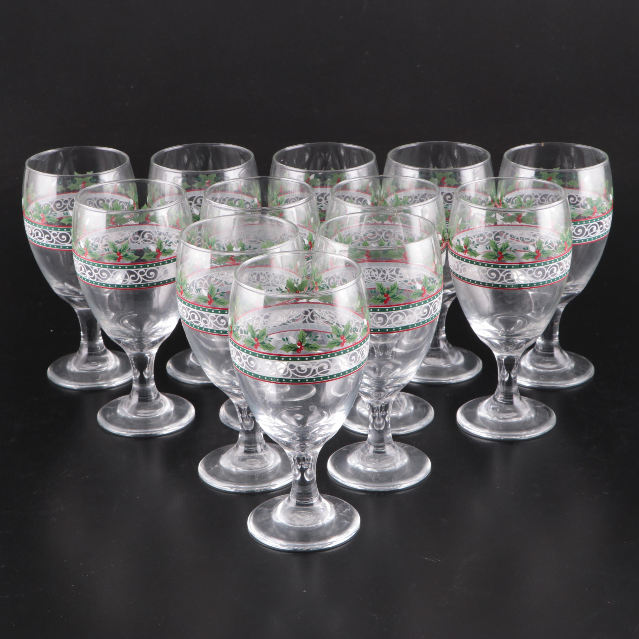 Christopher Radko "Holiday Celebrations" Ceramic Dinnerware and Other Stemware